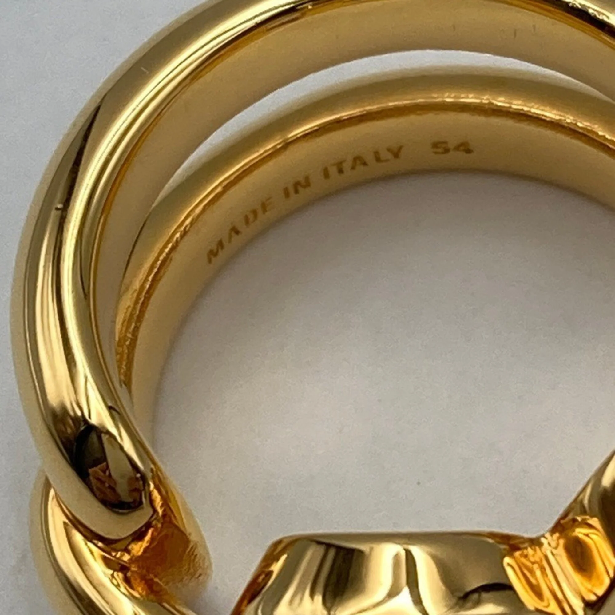 B Chain Ring Brass Gold - Image 8