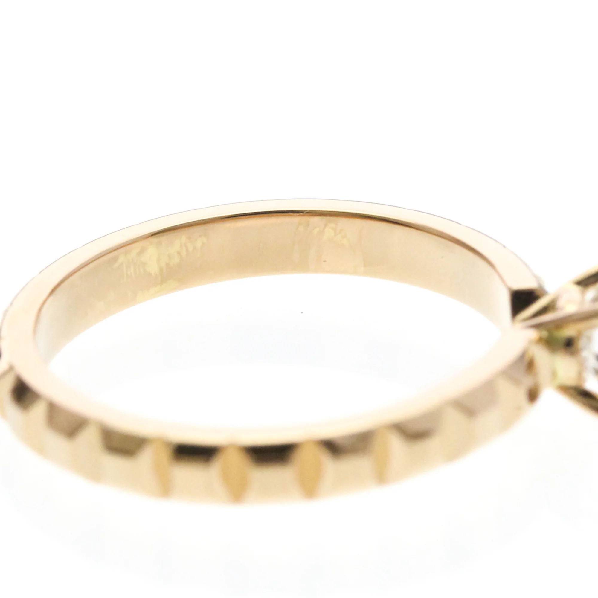 Band Ring 18K Rose Gold with Diamond - Image 8