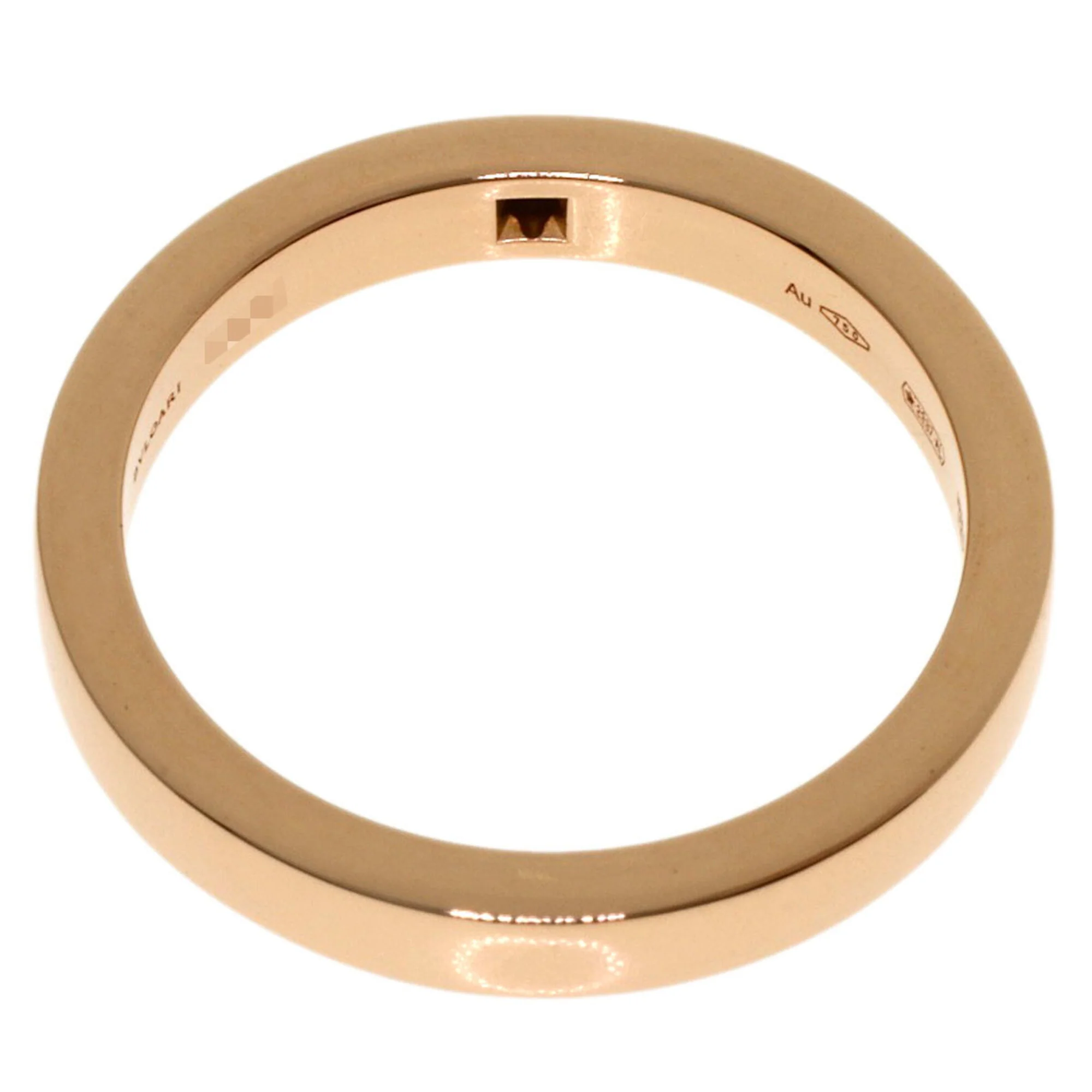 Band Ring 18K Rose Gold with Diamond - Image 4