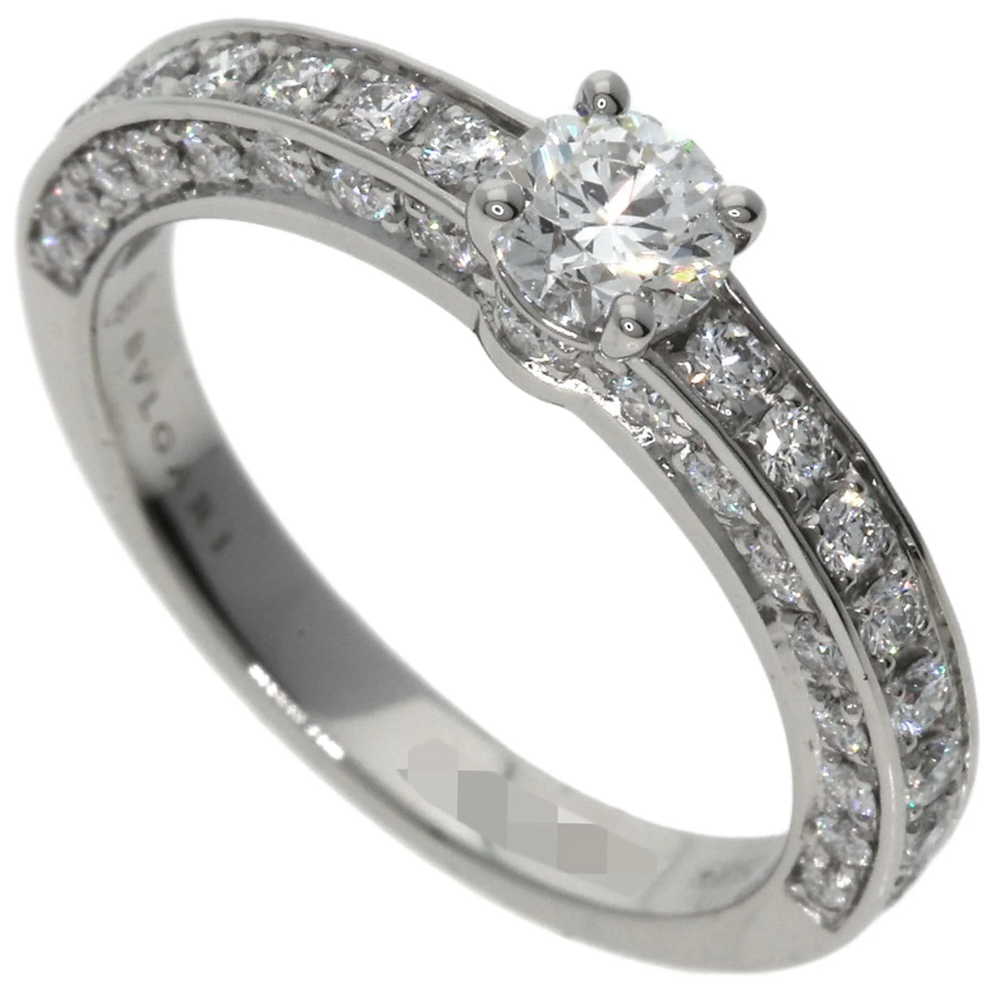 Band Ring Platinum with Diamond