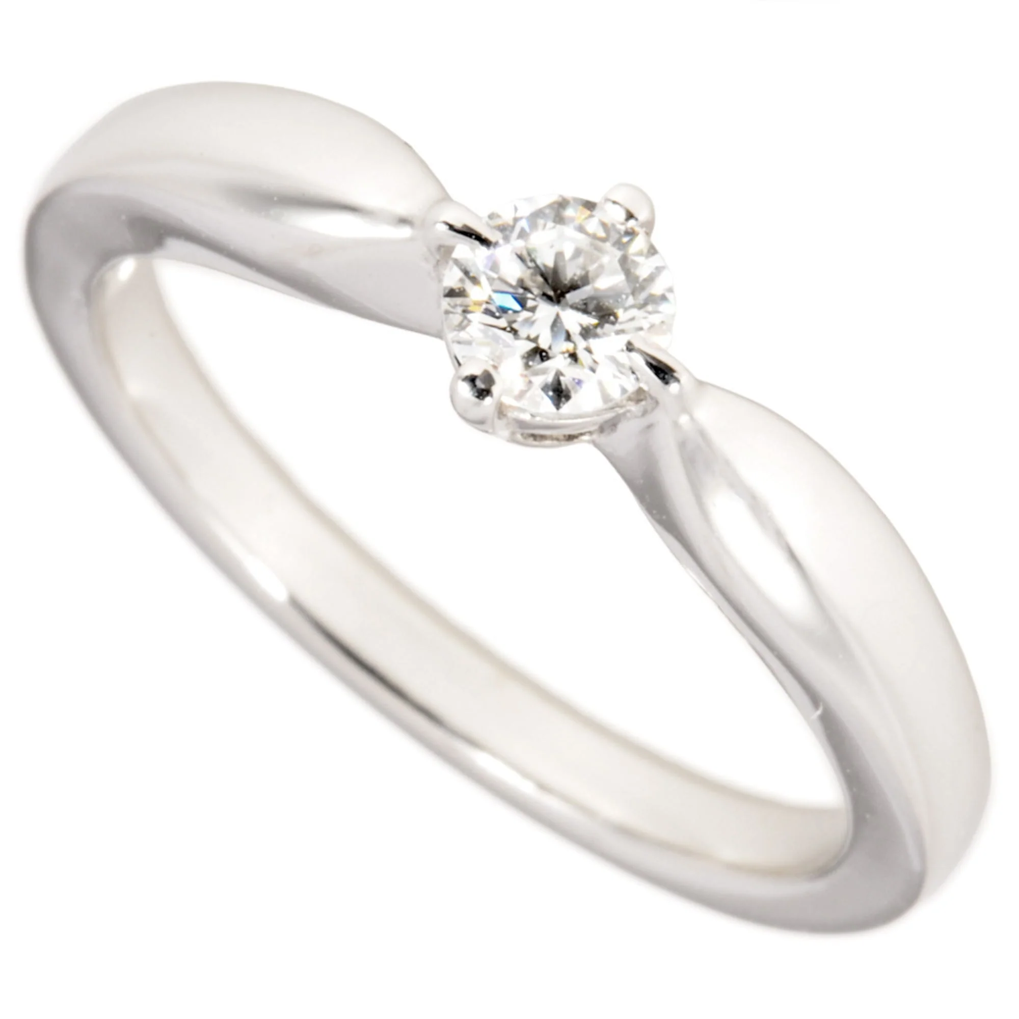 Band Ring Platinum with Diamond