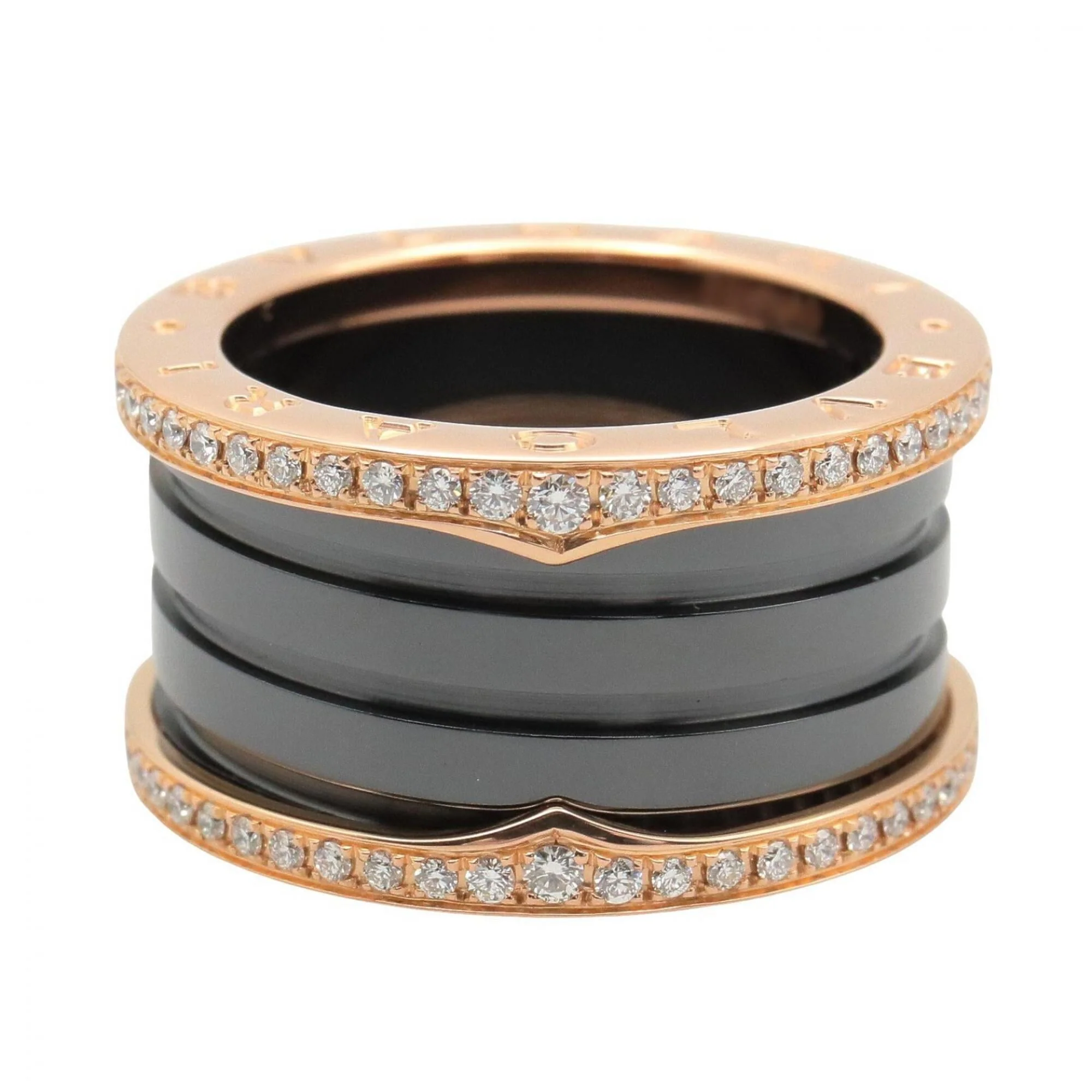 B.Zero1 Ring 18K Rose Gold and Ceramic - Image 3