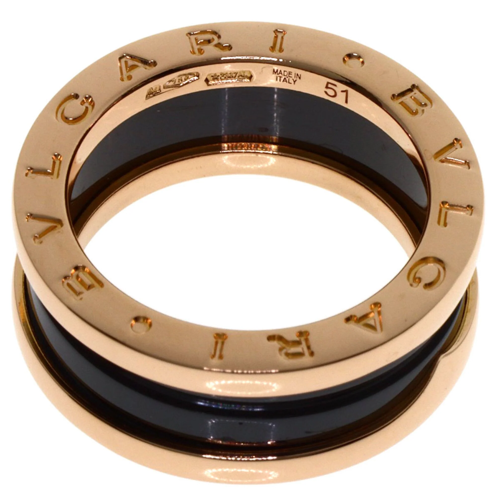 B.Zero1 Ring 18K Rose Gold and Ceramic - Image 4