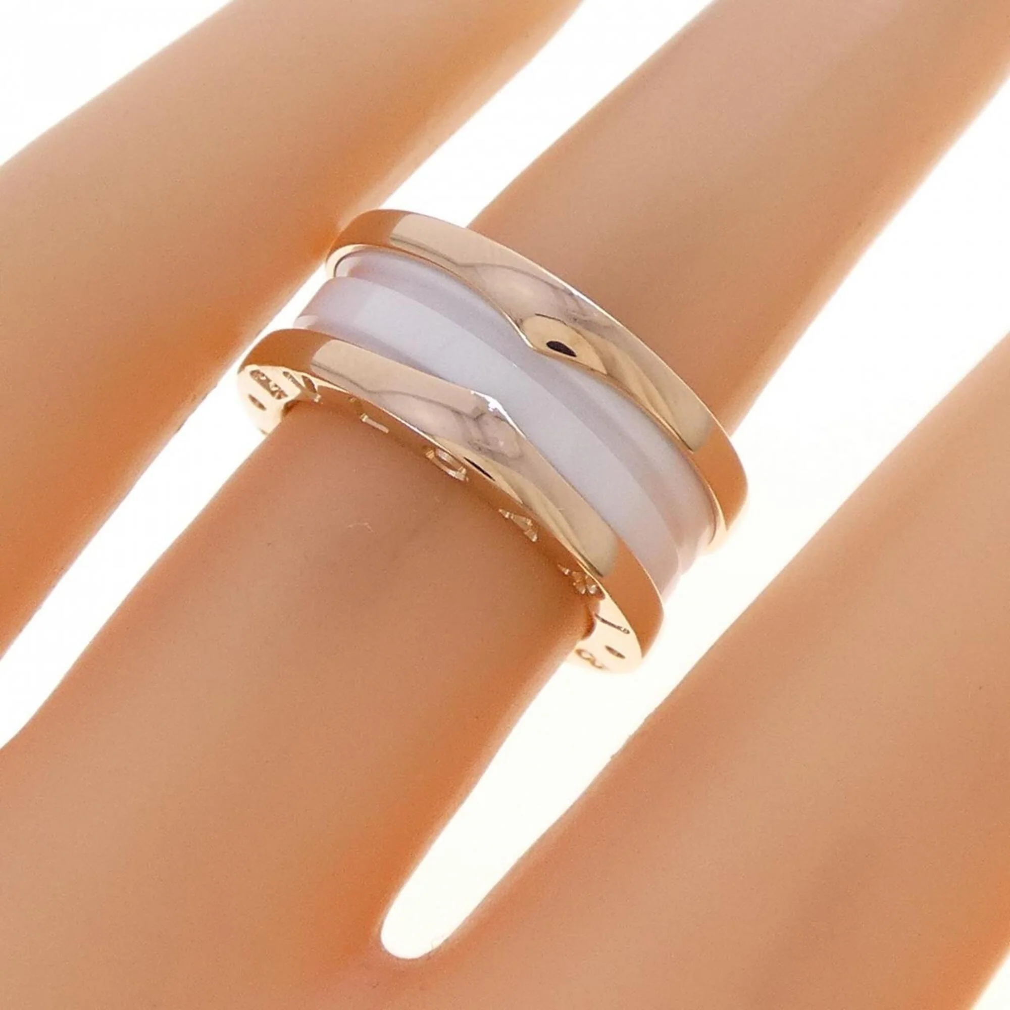 B.Zero1 Ring 18K Rose Gold and Ceramic - Image 3