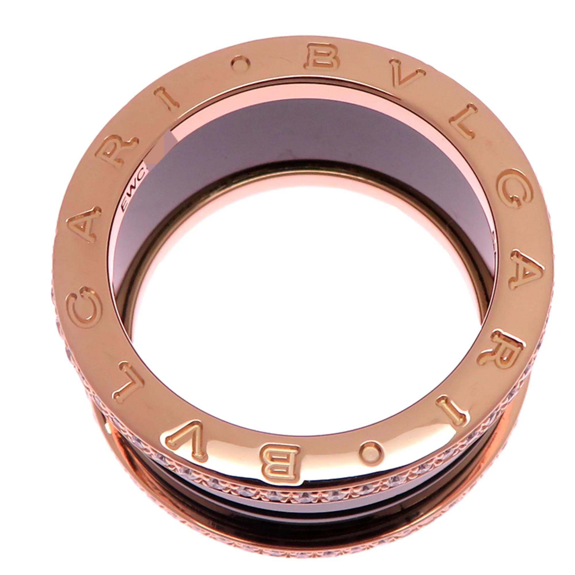 B.Zero1 Ring 18K Rose Gold and Ceramic - Image 2