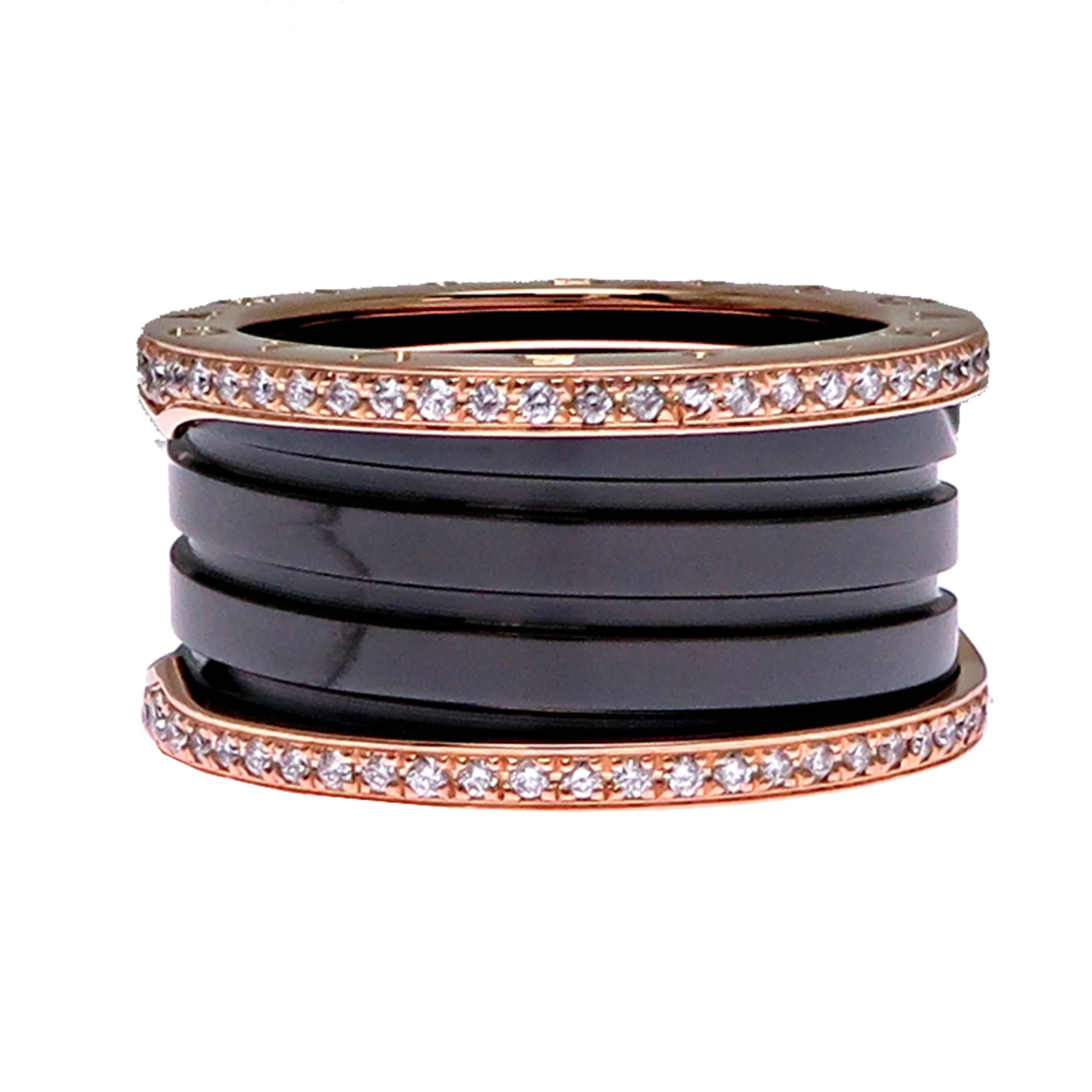 B.Zero1 Ring 18K Rose Gold and Ceramic - Image 4
