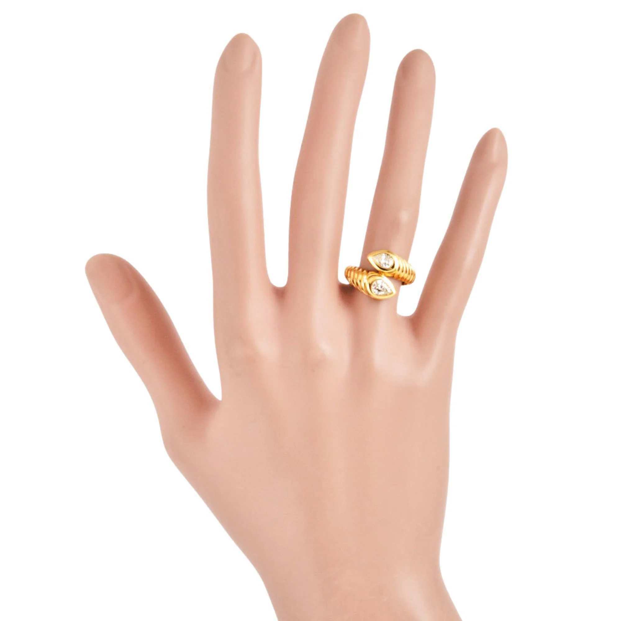 Doppio Bachelarto Ring 18K Yellow Gold With Diamond - Image 6