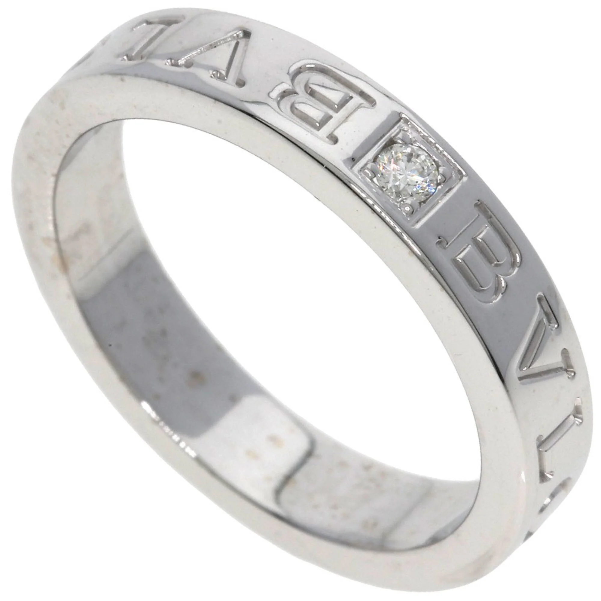 Double Ring 18K White Gold With Diamond