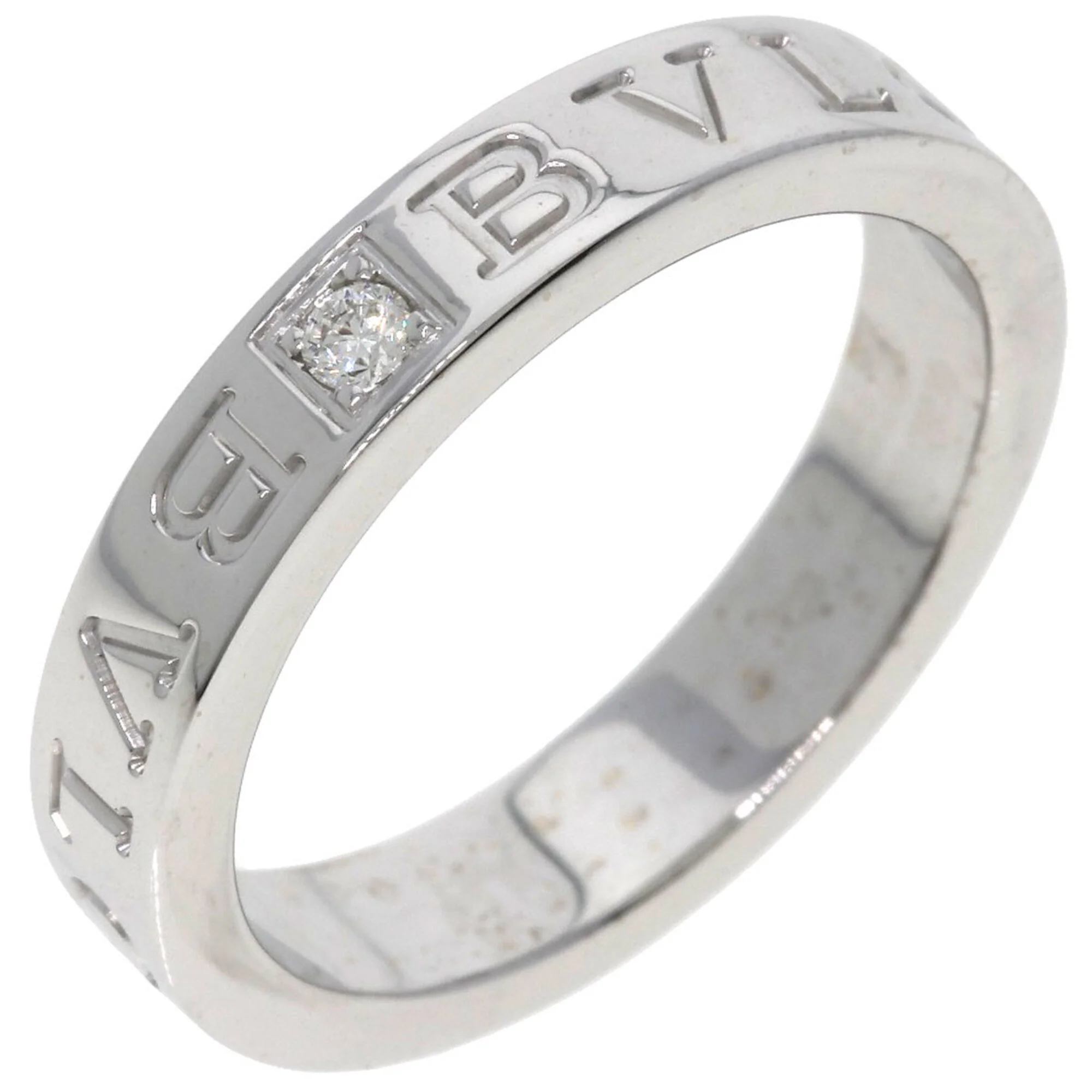 Double Ring 18K White Gold With Diamond - Image 2