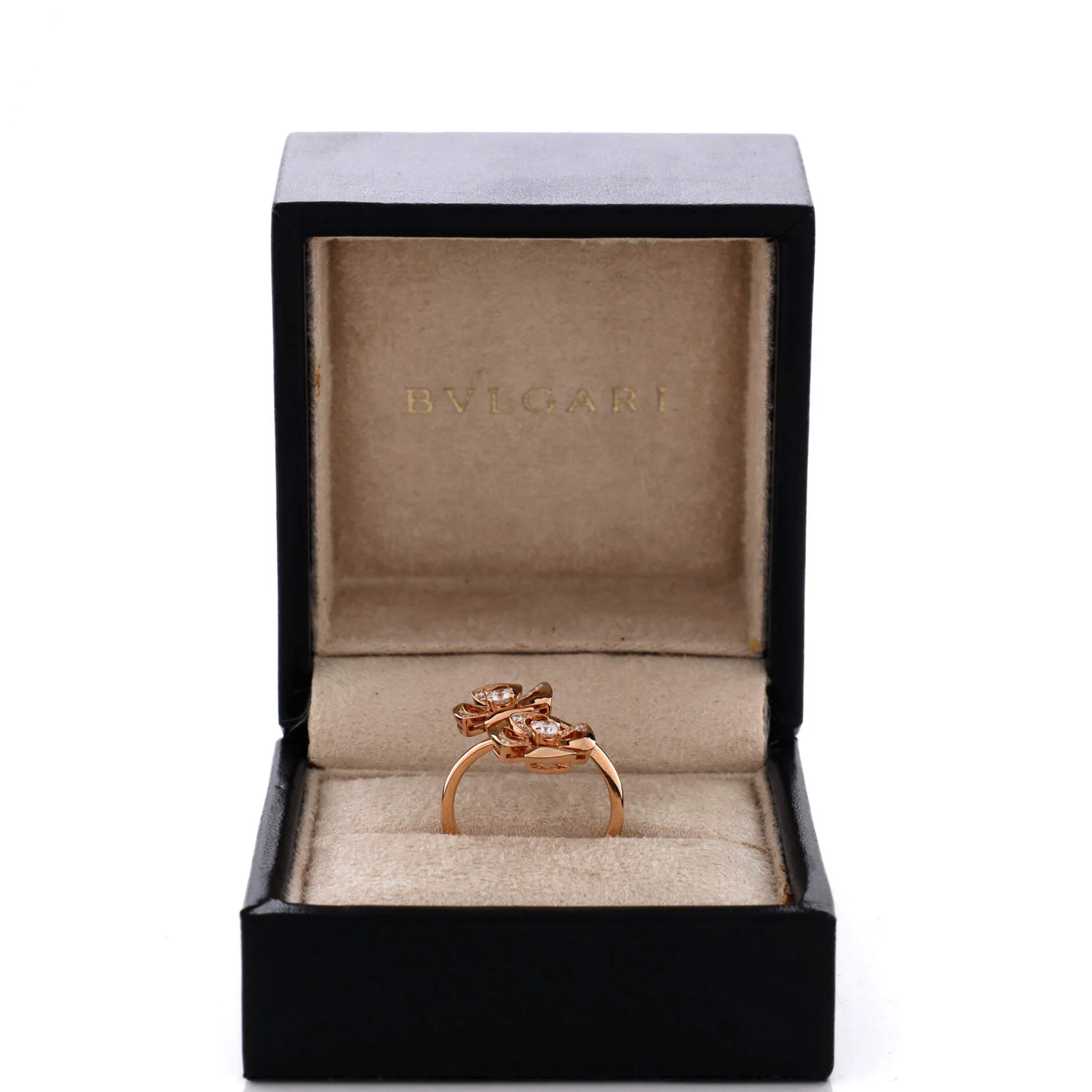 Fiorever Double Ring 18K Rose Gold and Diamonds - Image 2