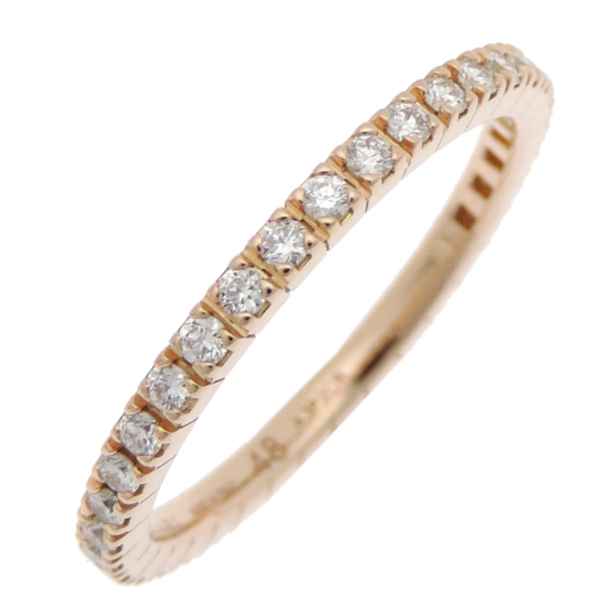 One Band Ring 18K Rose Gold With Diamond