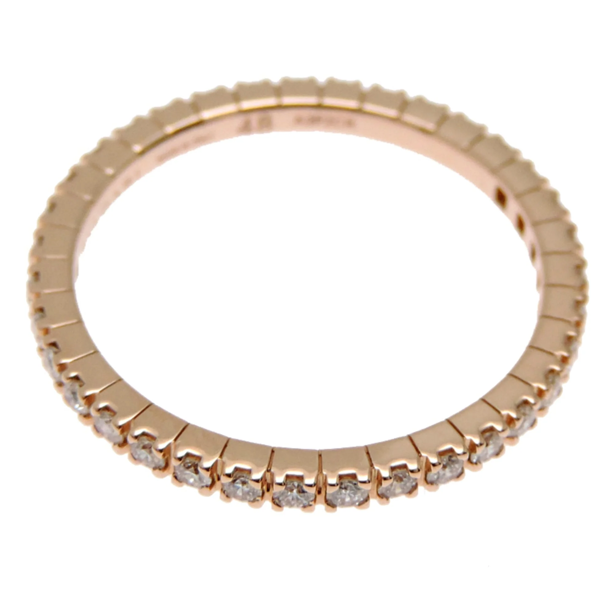 One Band Ring 18K Rose Gold With Diamond - Image 2
