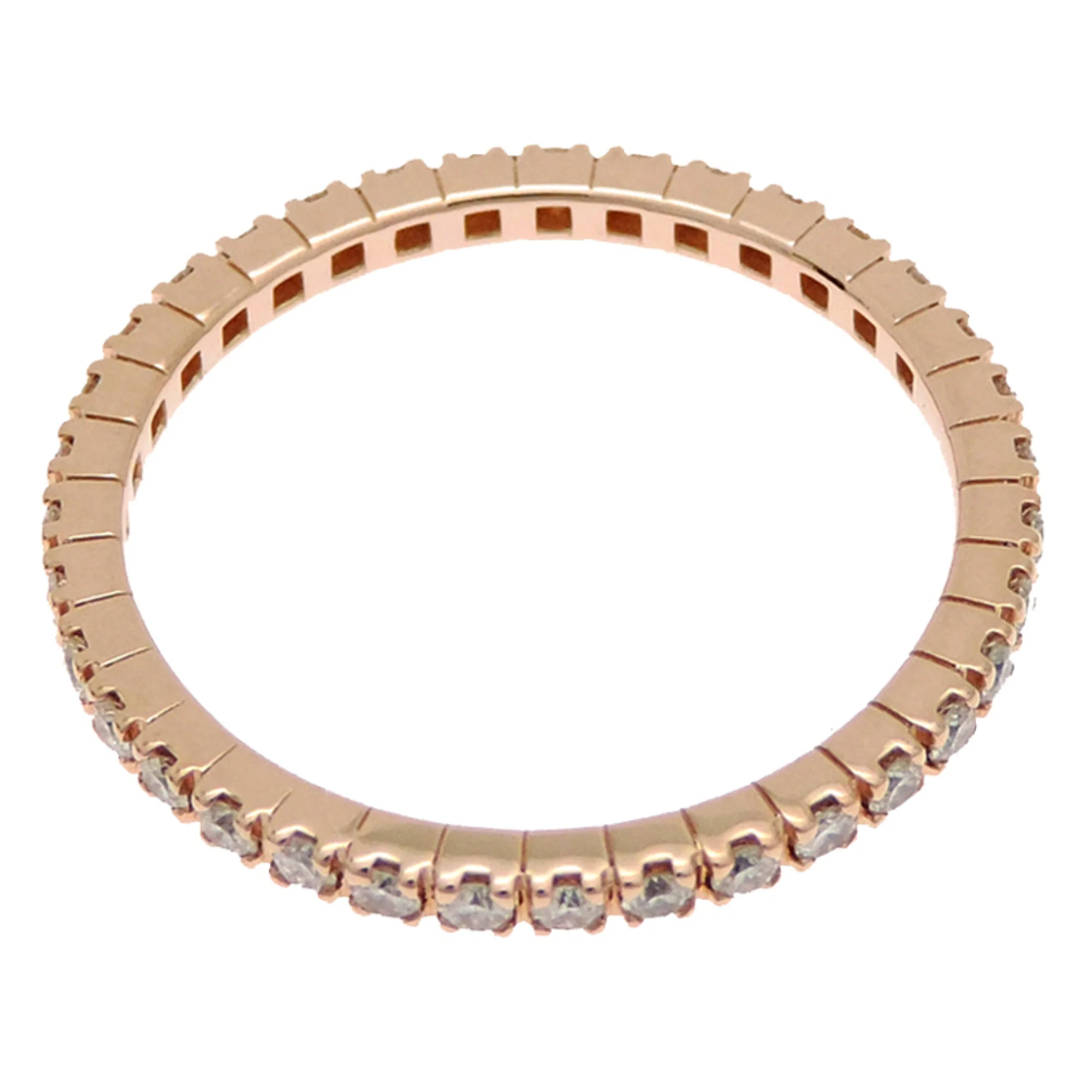One Band Ring 18K Rose Gold With Diamond - Image 3