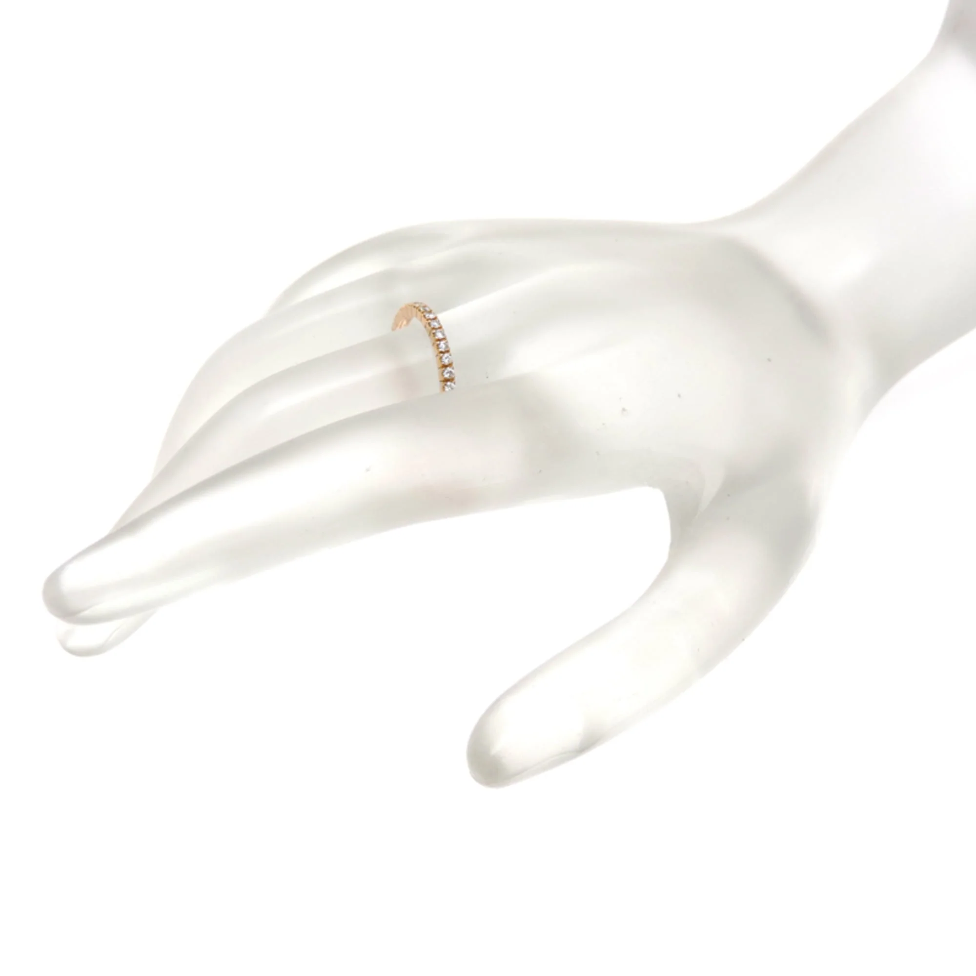 One Band Ring 18K Rose Gold With Diamond - Image 8