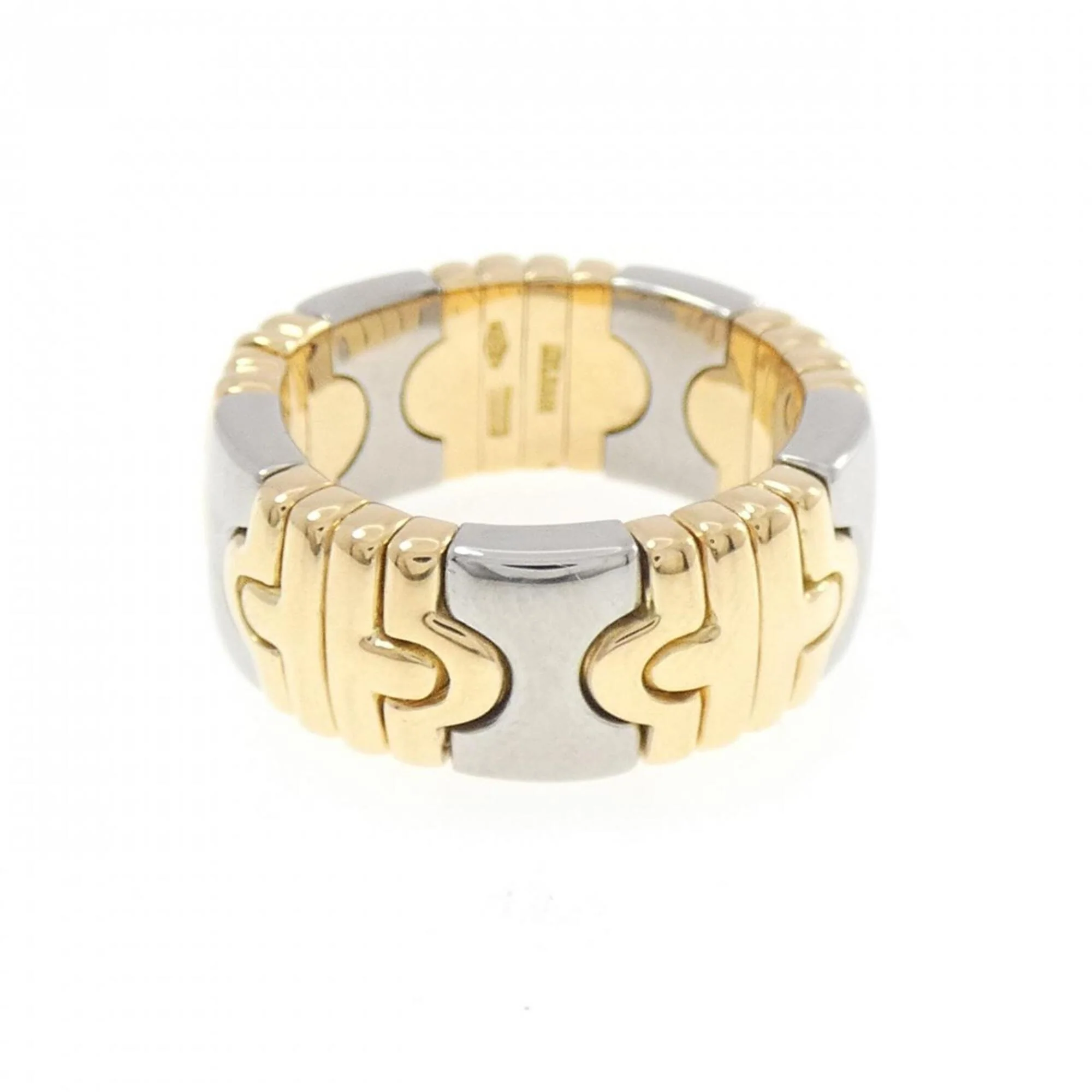 Parentesis Ring Stainless Steel and 18K Yellow Gold - Image 2