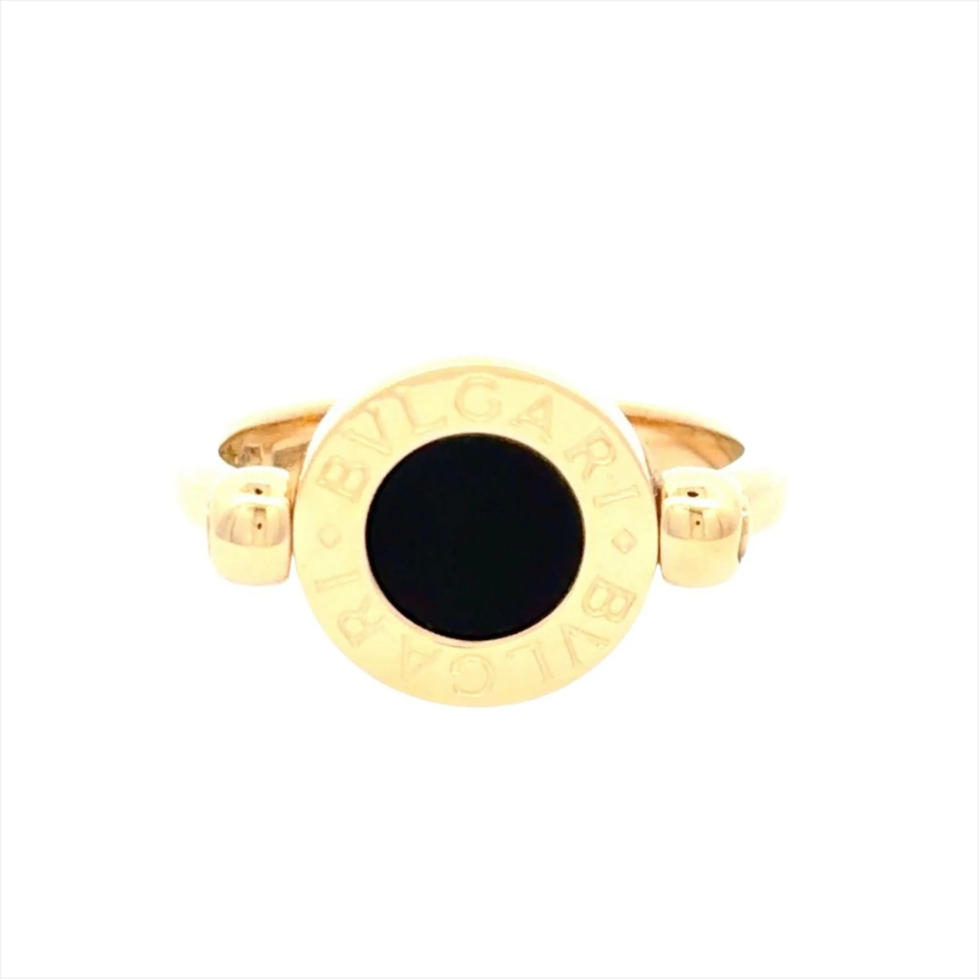 Ring 18K Yellow Gold With Onyx - Image 2