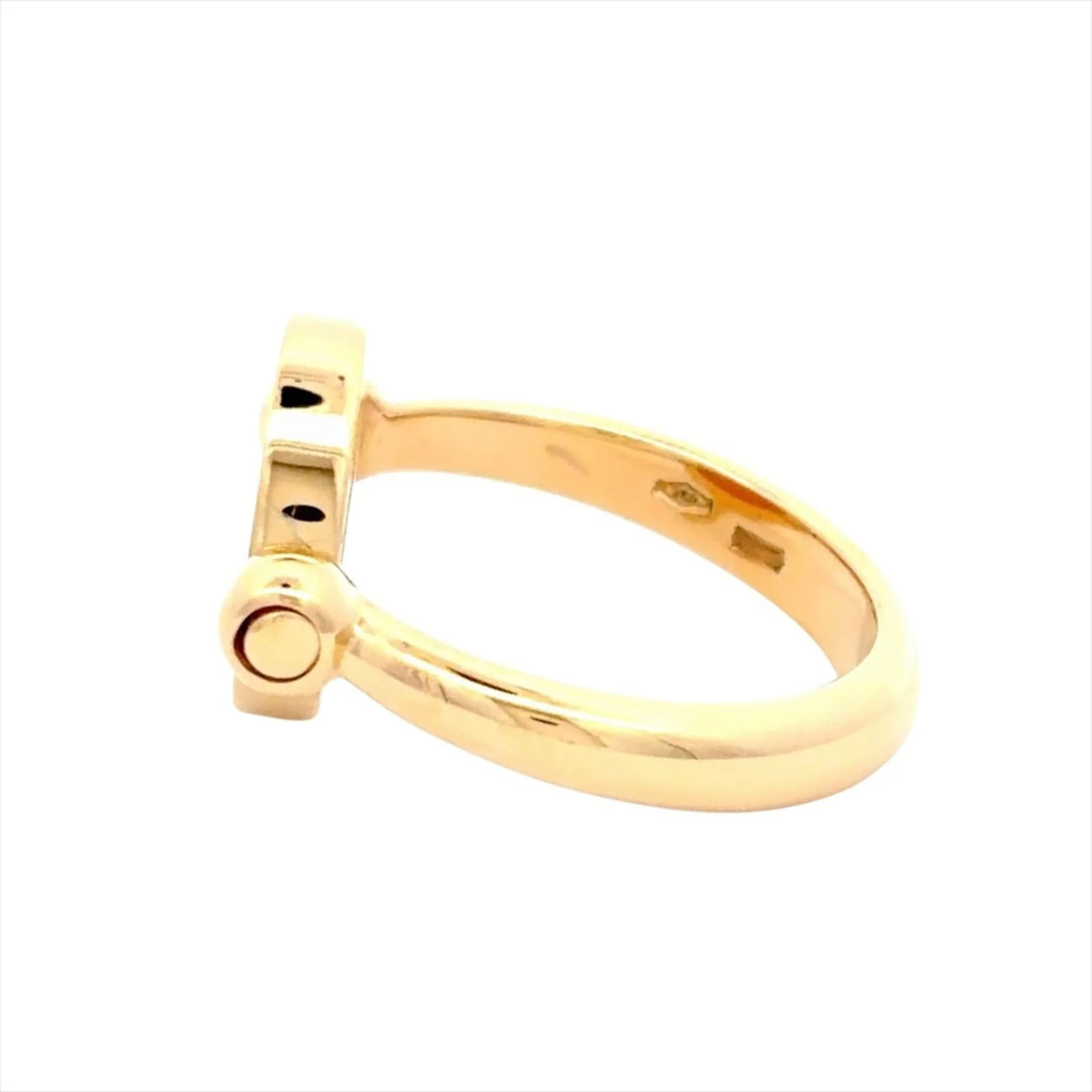 Ring 18K Yellow Gold With Onyx - Image 3
