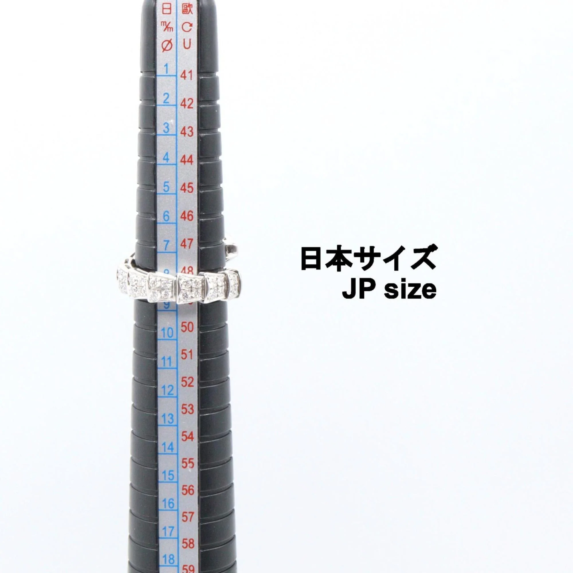 Serpenti Ring Sterling Silver and 18K White Gold with Diamonds - Image 5