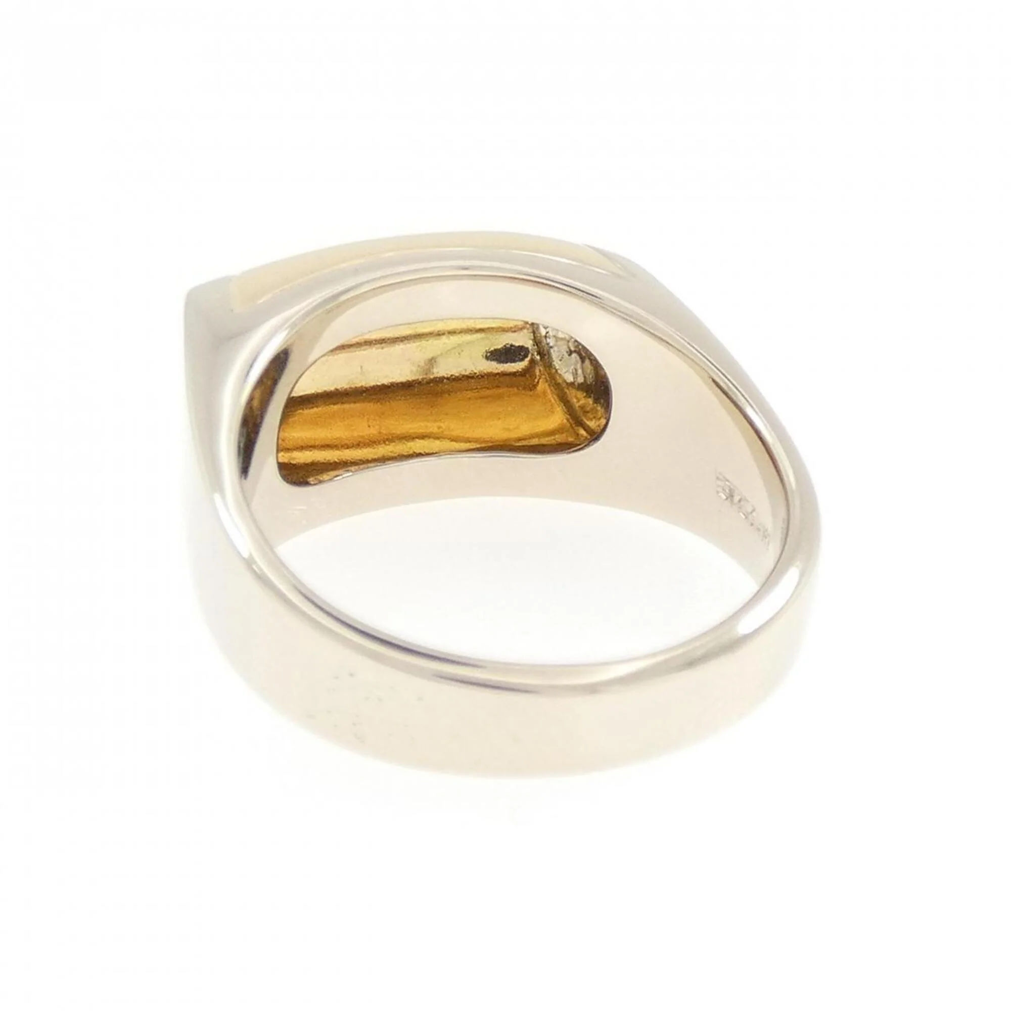 Tronchetto One Band Ring 18K White Gold and 18K Yellow Gold - Image 3
