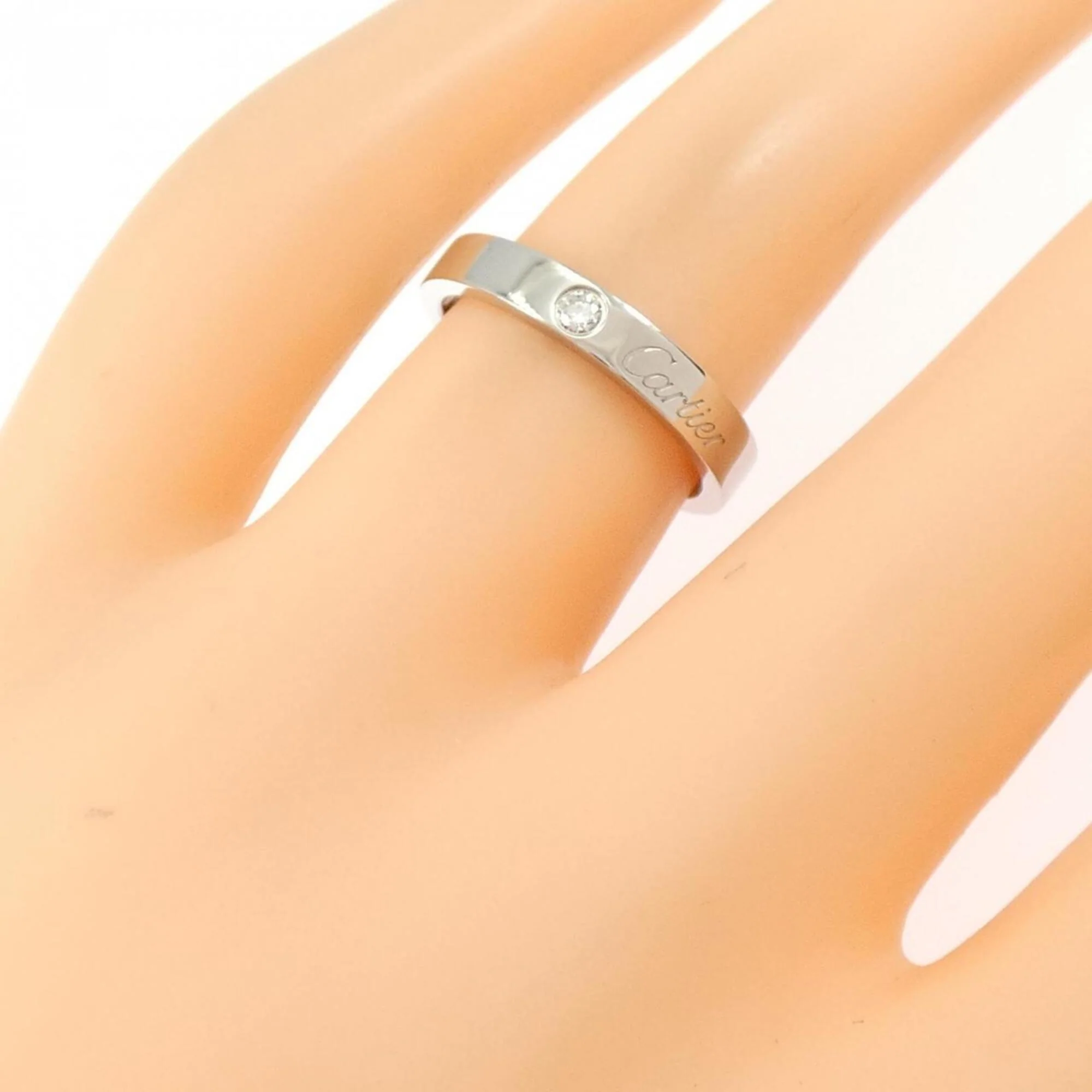 1P Ring Platinum with Diamond - Image 5