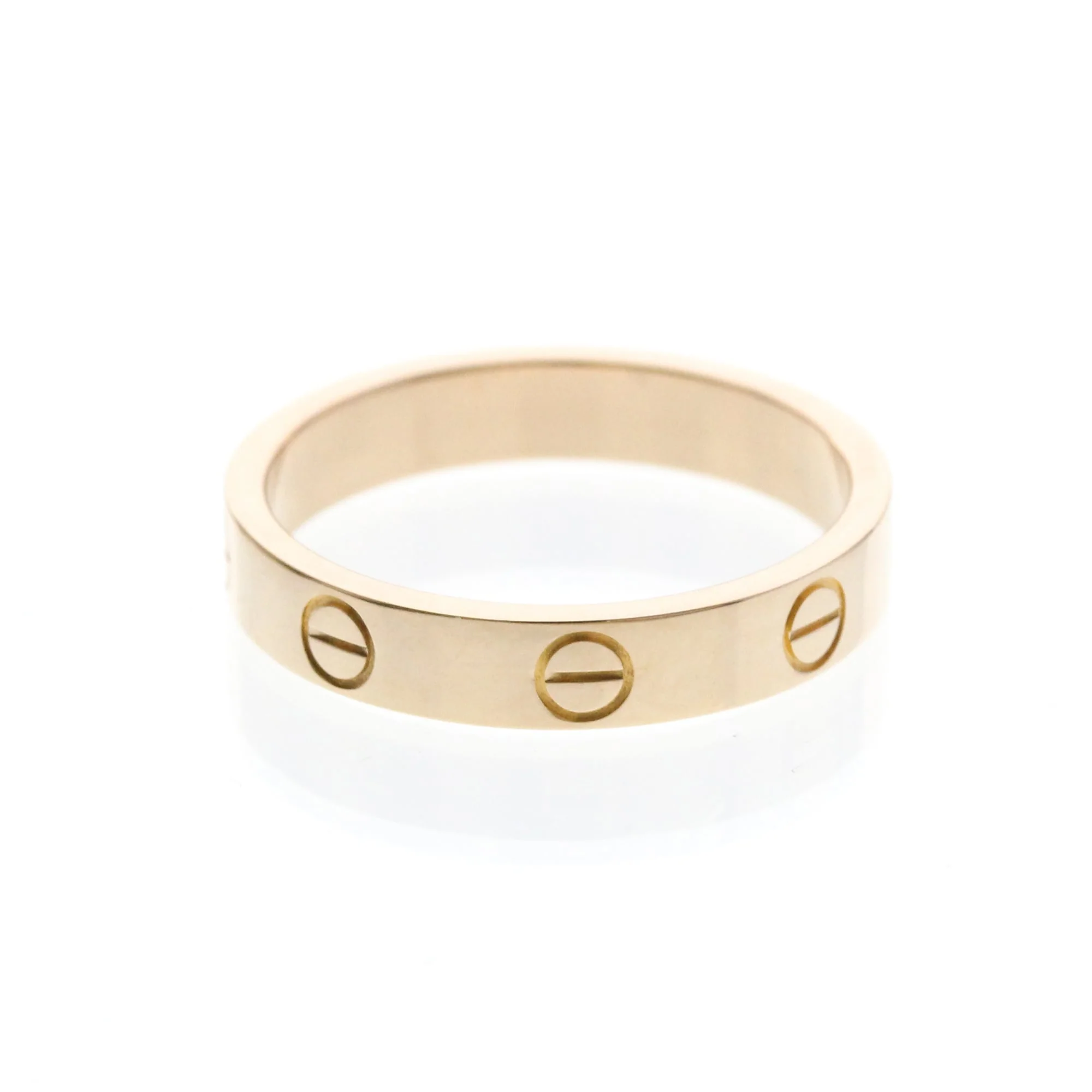 Band Ring 18K Rose Gold Mini - Image 3