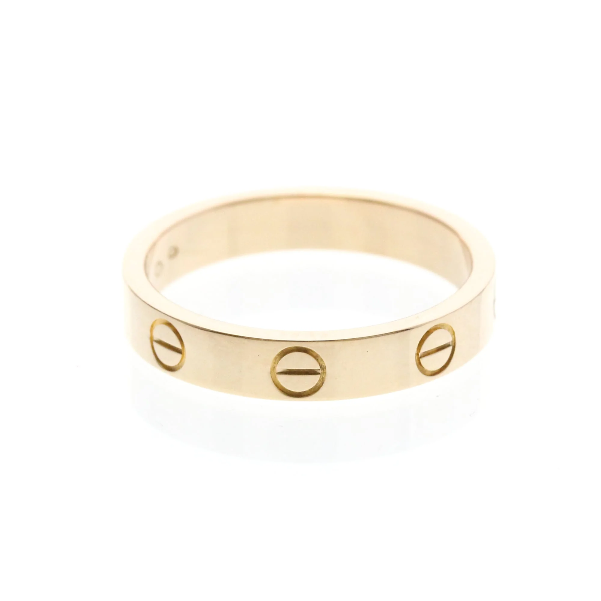 Band Ring 18K Rose Gold Mini - Image 4