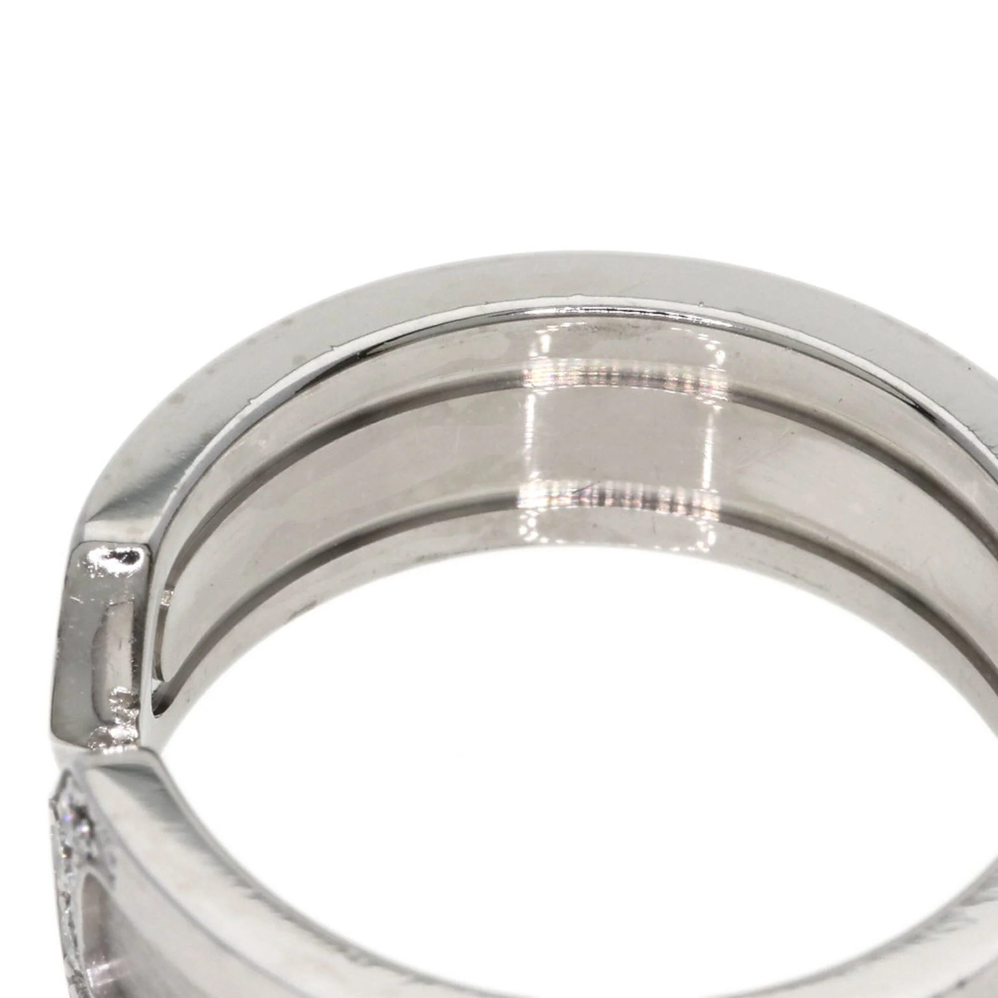Band Ring 18K White Gold with Diamond - Image 9