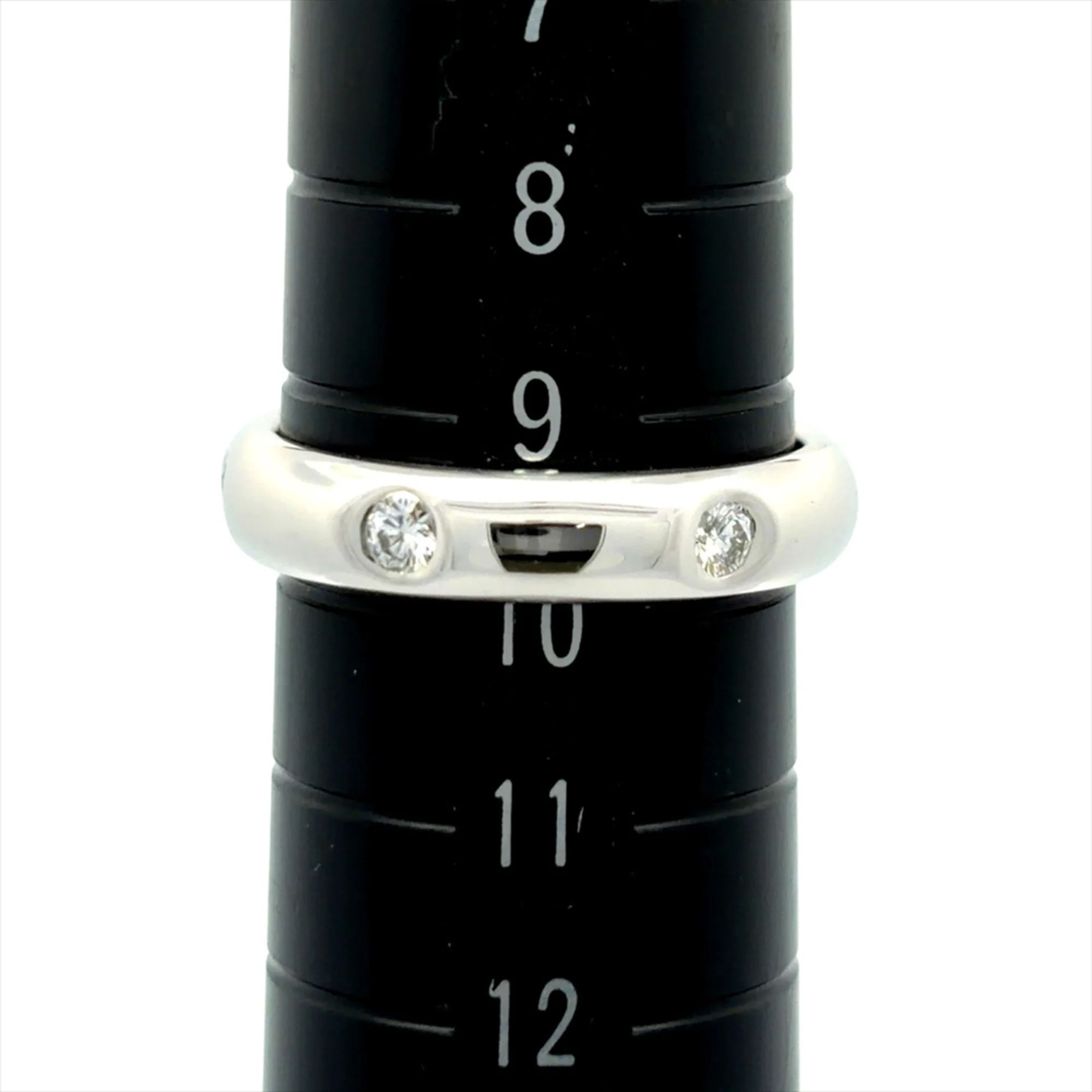 Band Ring 18K White Gold with Diamond - Image 7
