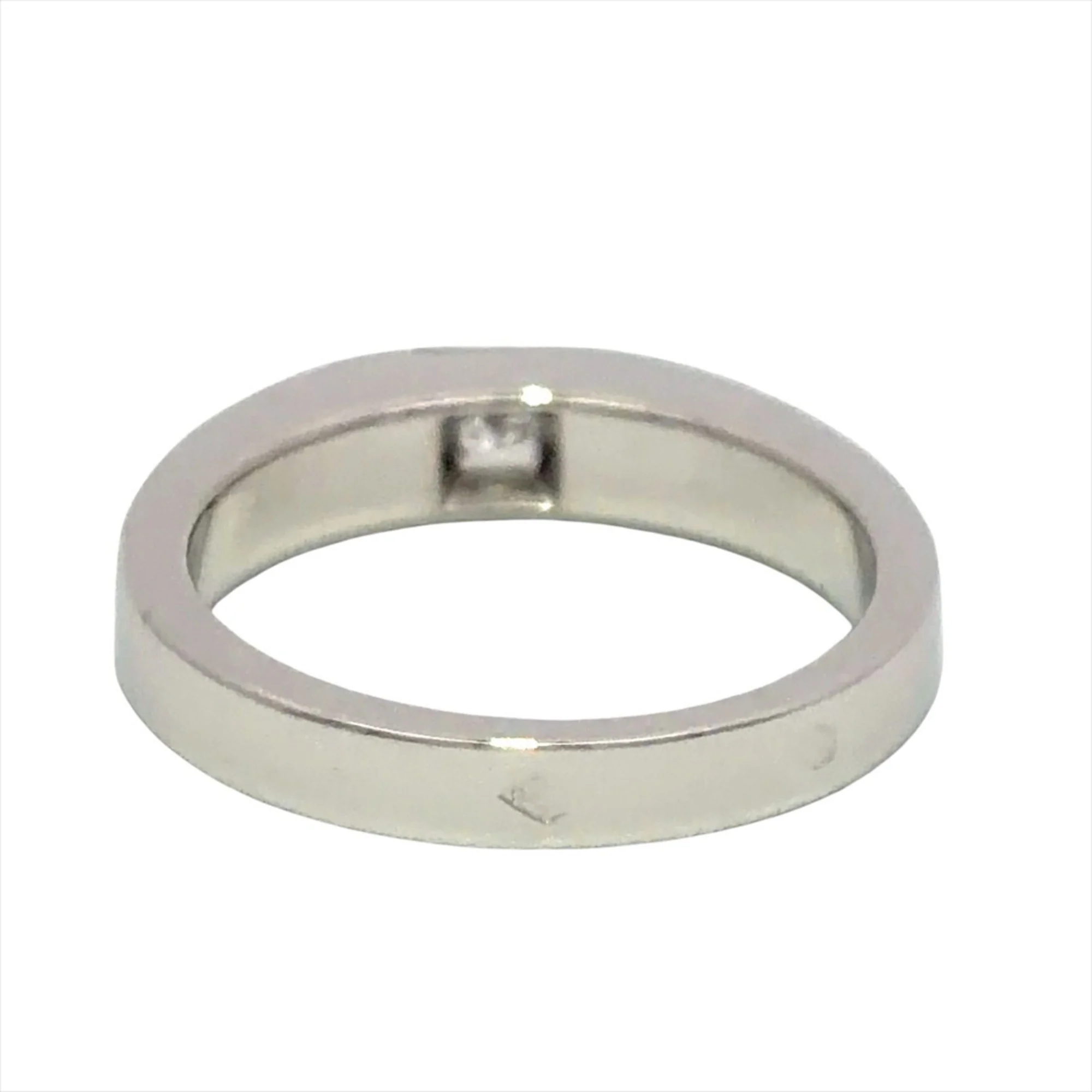 Band Ring 18K White Gold with Diamond - Image 5