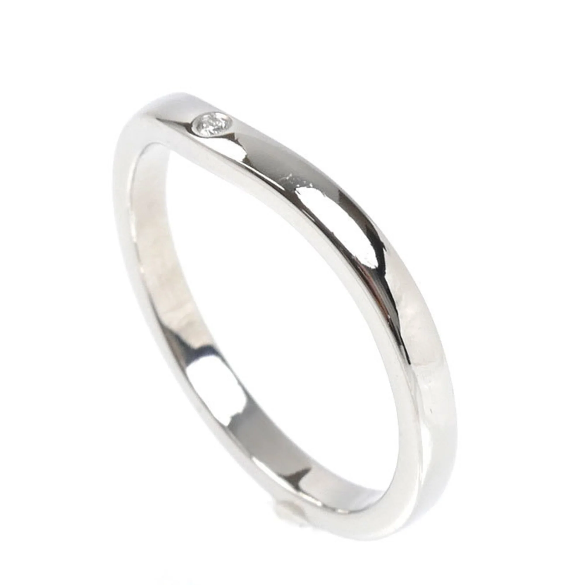Band Ring Platinum with Diamond - Image 2