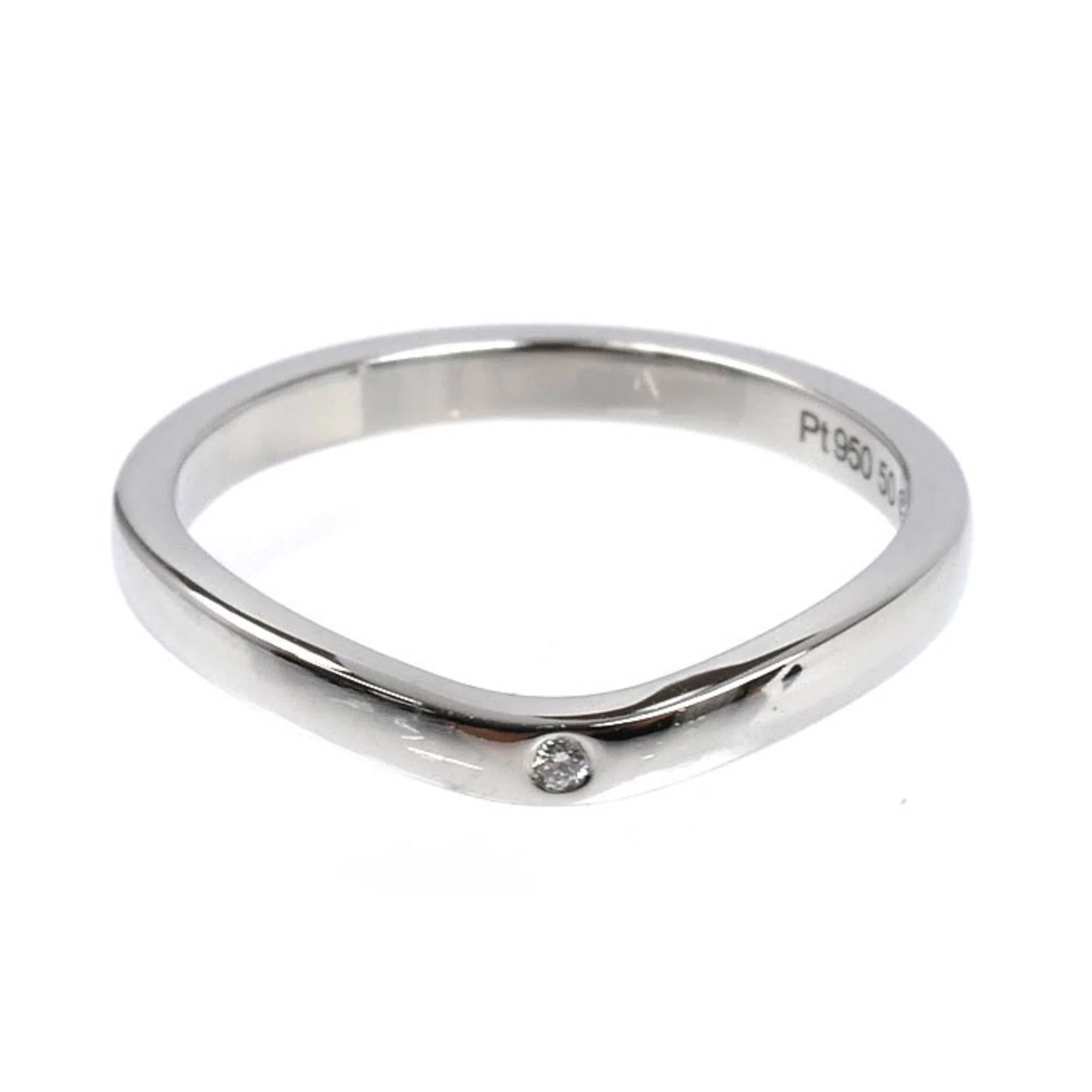 Band Ring Platinum with Diamond - Image 3