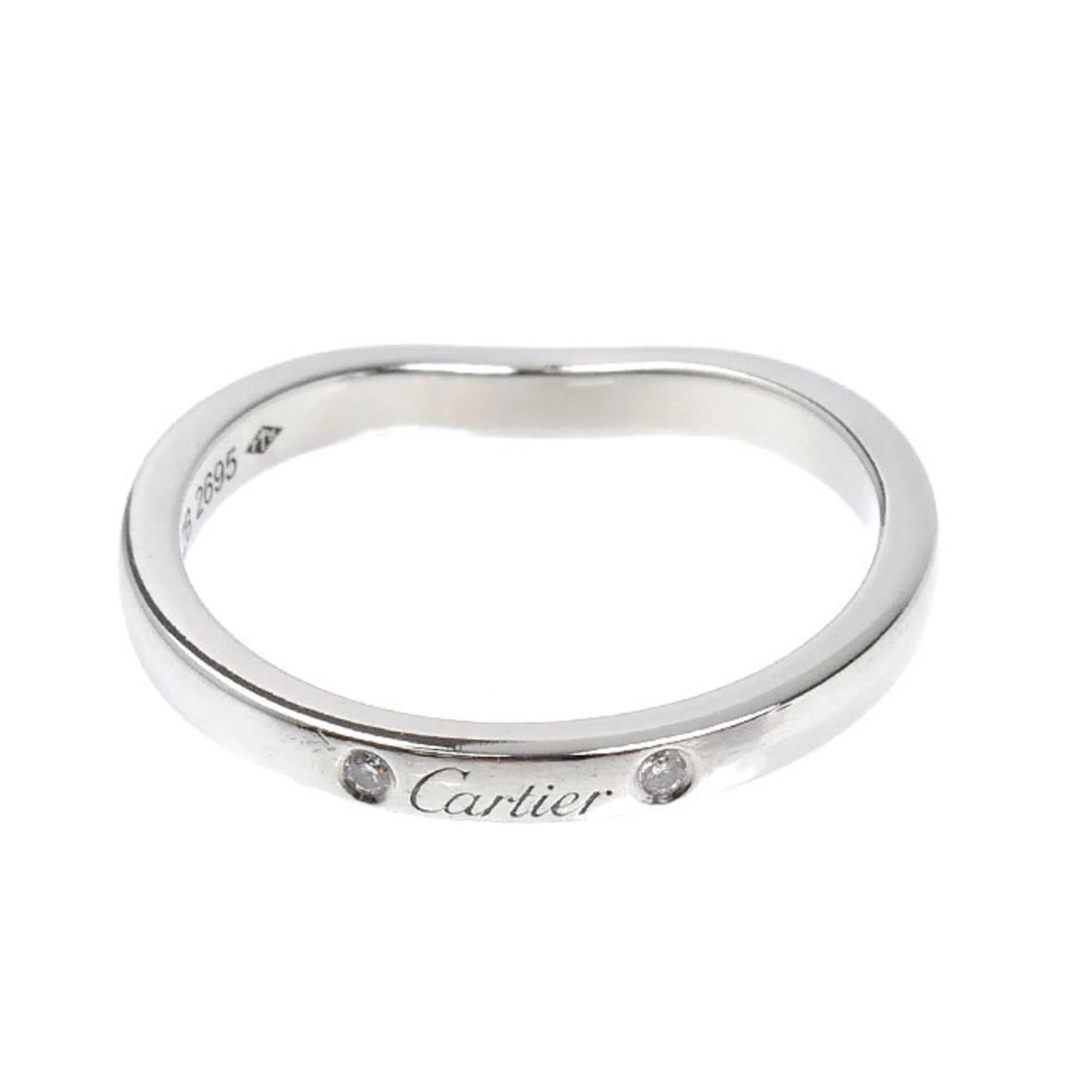 Band Ring Platinum with Diamond - Image 4
