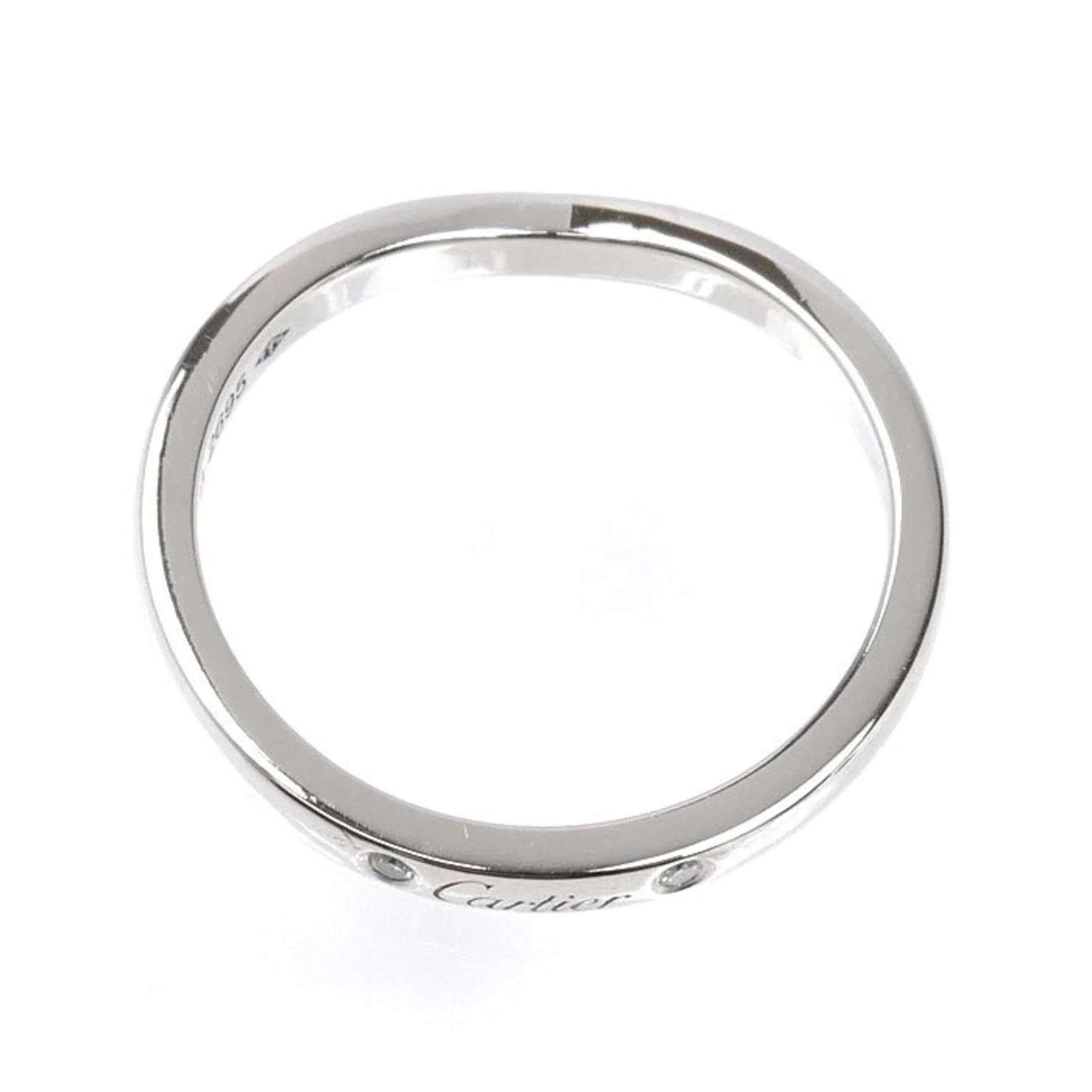 Band Ring Platinum with Diamond - Image 5