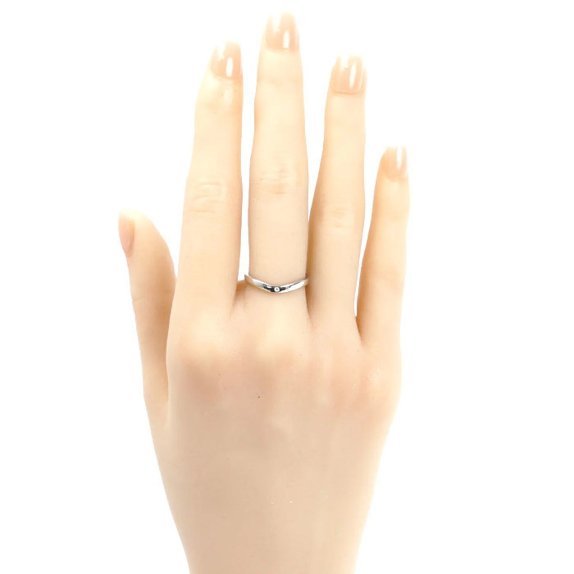 Band Ring Platinum with Diamond - Image 8