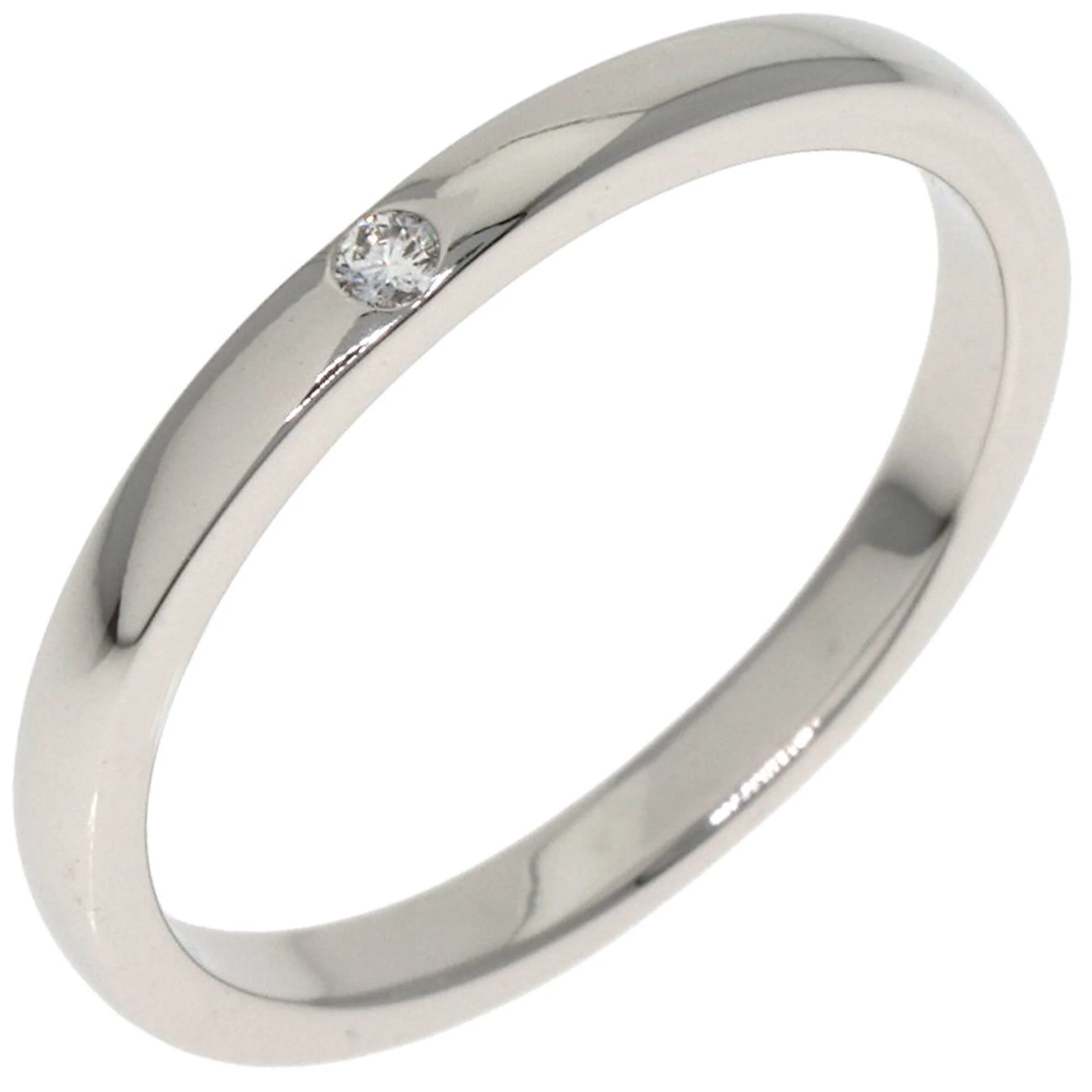 Band Ring Platinum with Diamond - Image 2