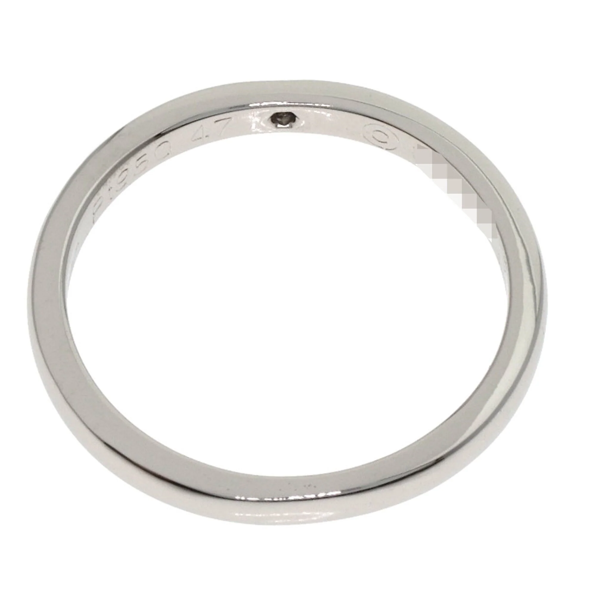 Band Ring Platinum with Diamond - Image 4