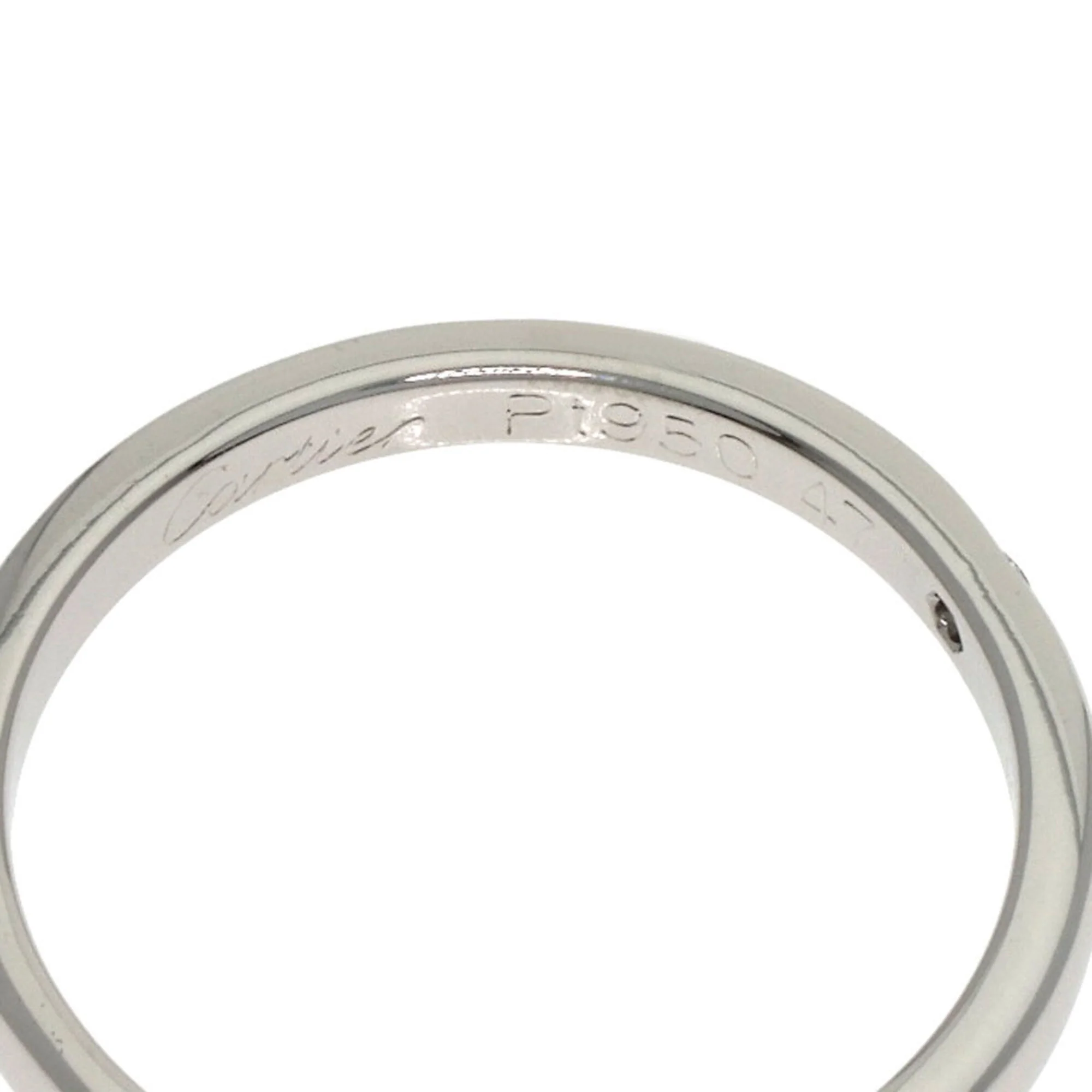Band Ring Platinum with Diamond - Image 5