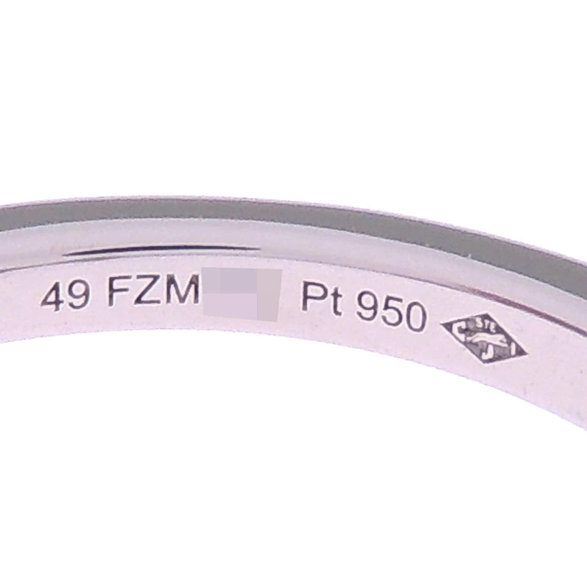 Band Ring Platinum with Diamond - Image 5