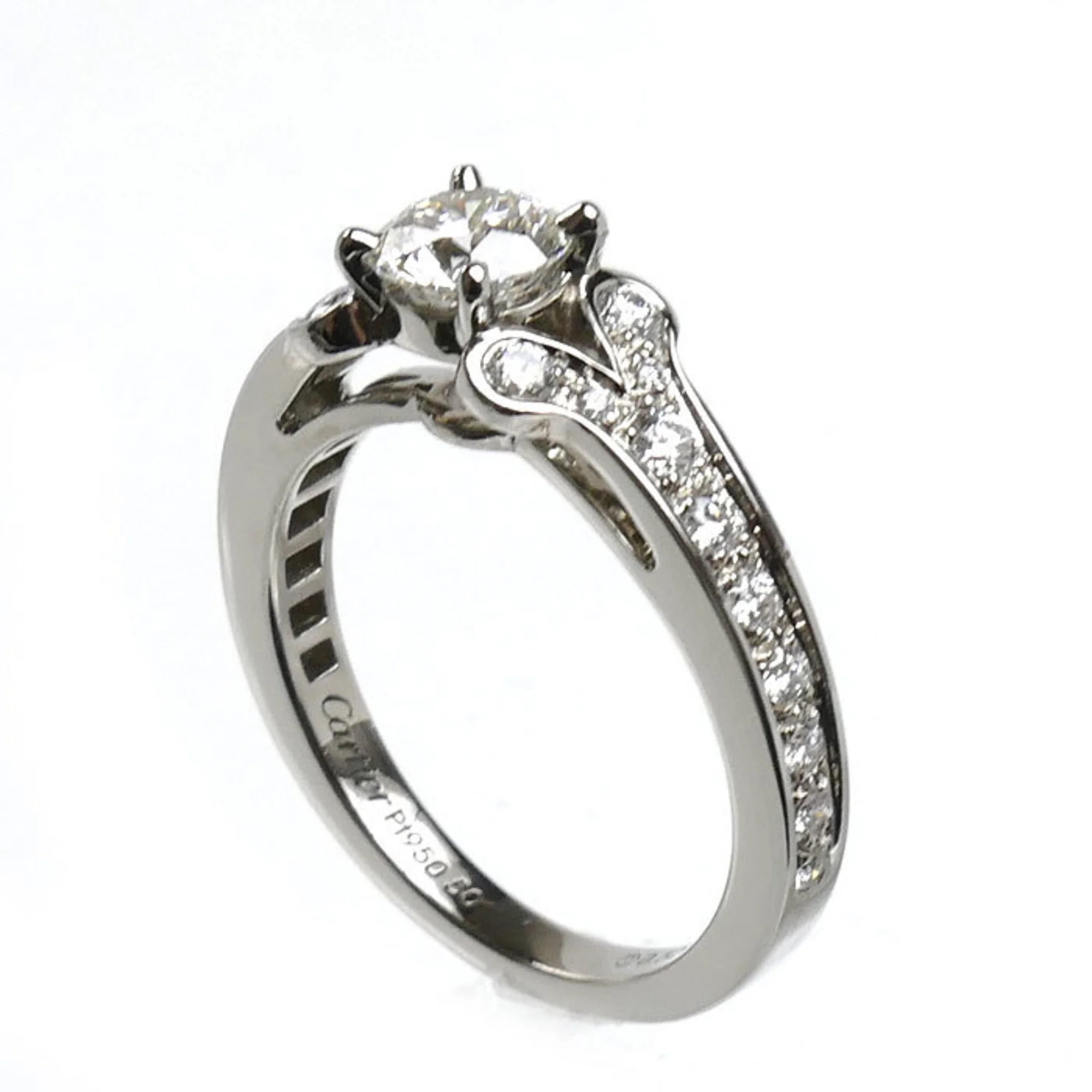Band Ring Platinum with Diamond - Image 2