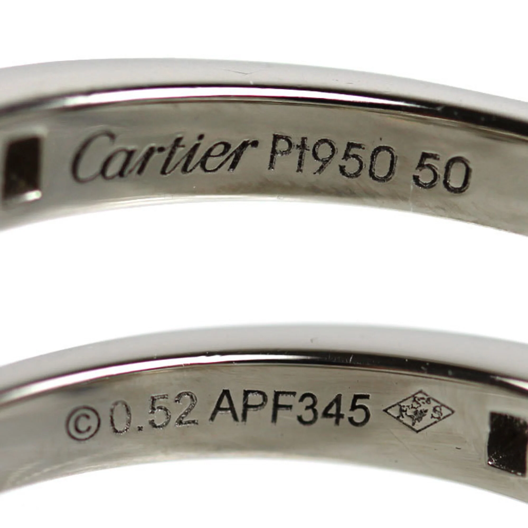 Band Ring Platinum with Diamond - Image 5