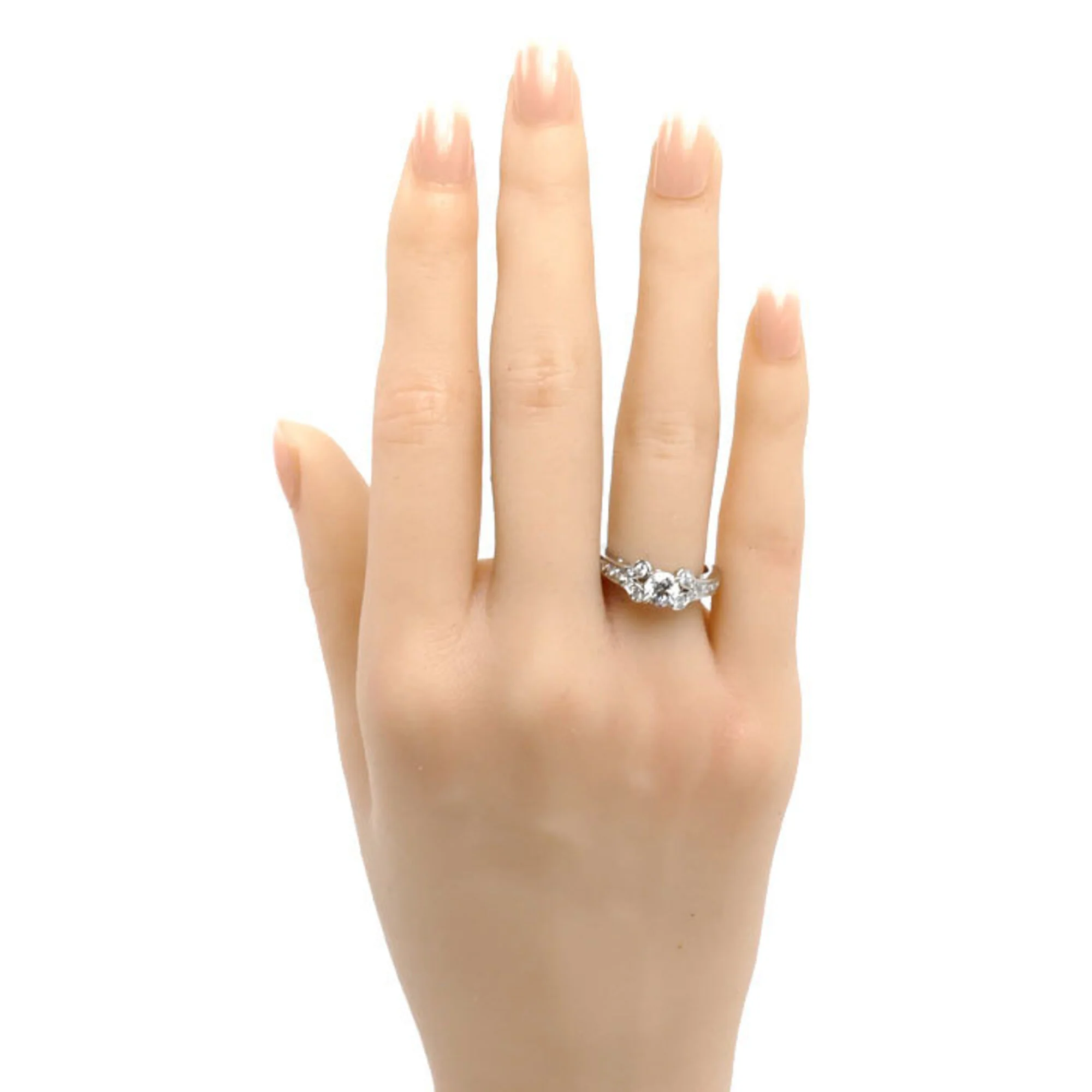 Band Ring Platinum with Diamond - Image 7