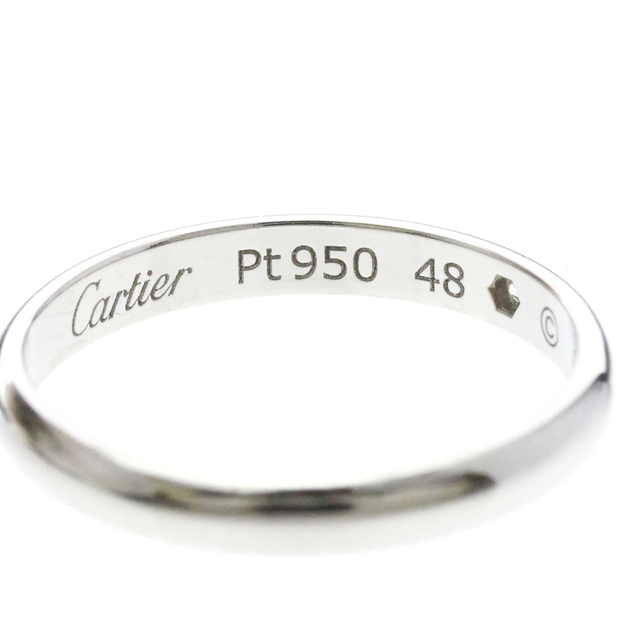 Band Ring Platinum With Diamond - Image 7