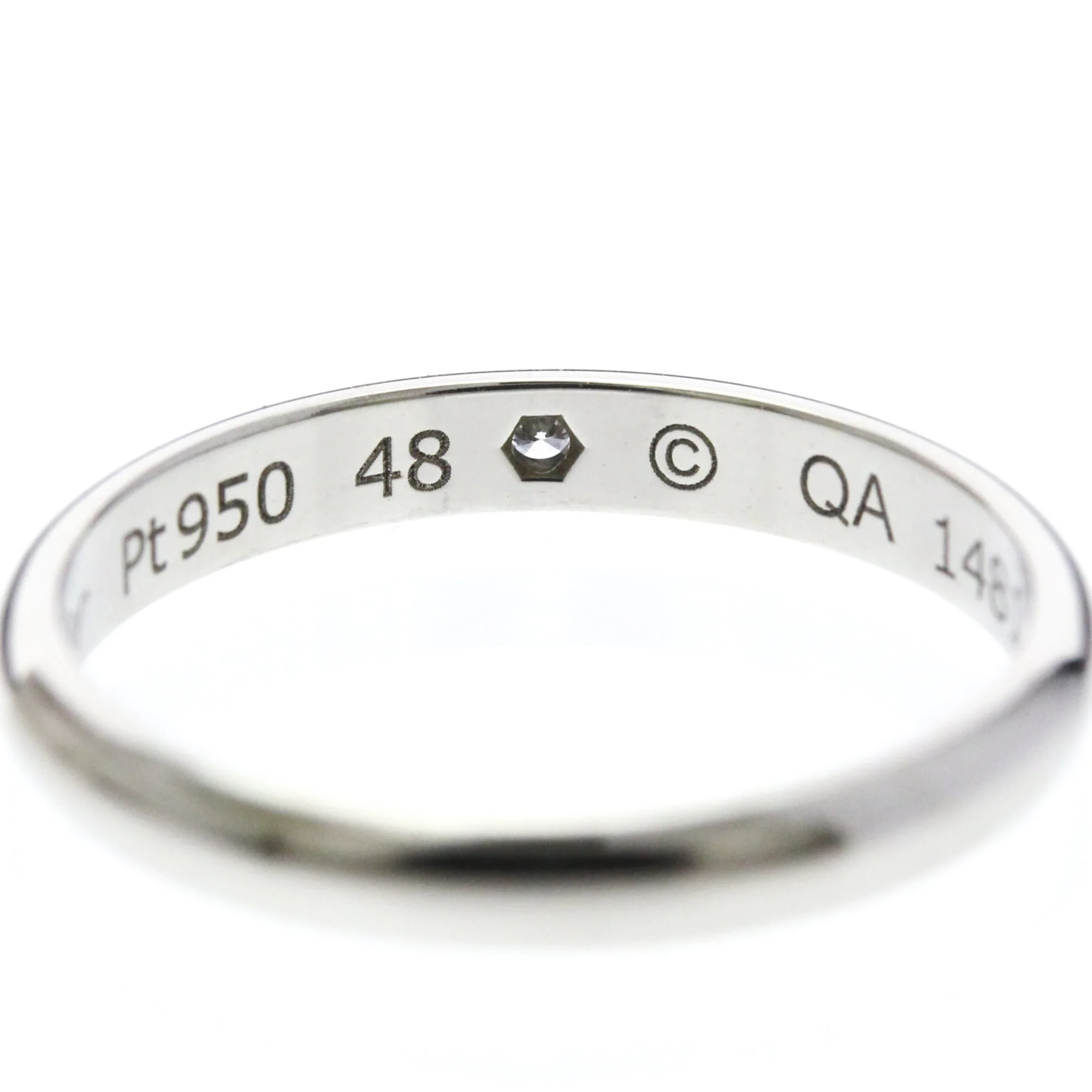 Band Ring Platinum With Diamond - Image 8