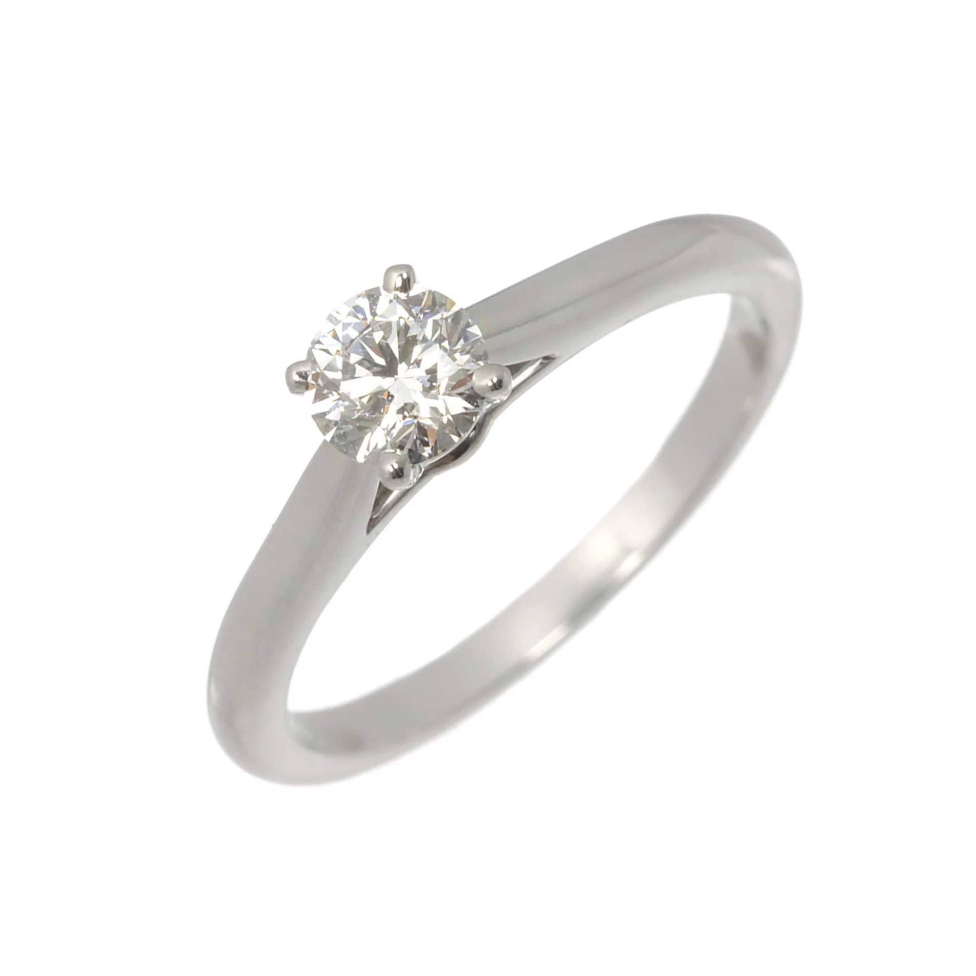 Band Ring Platinum with Diamond