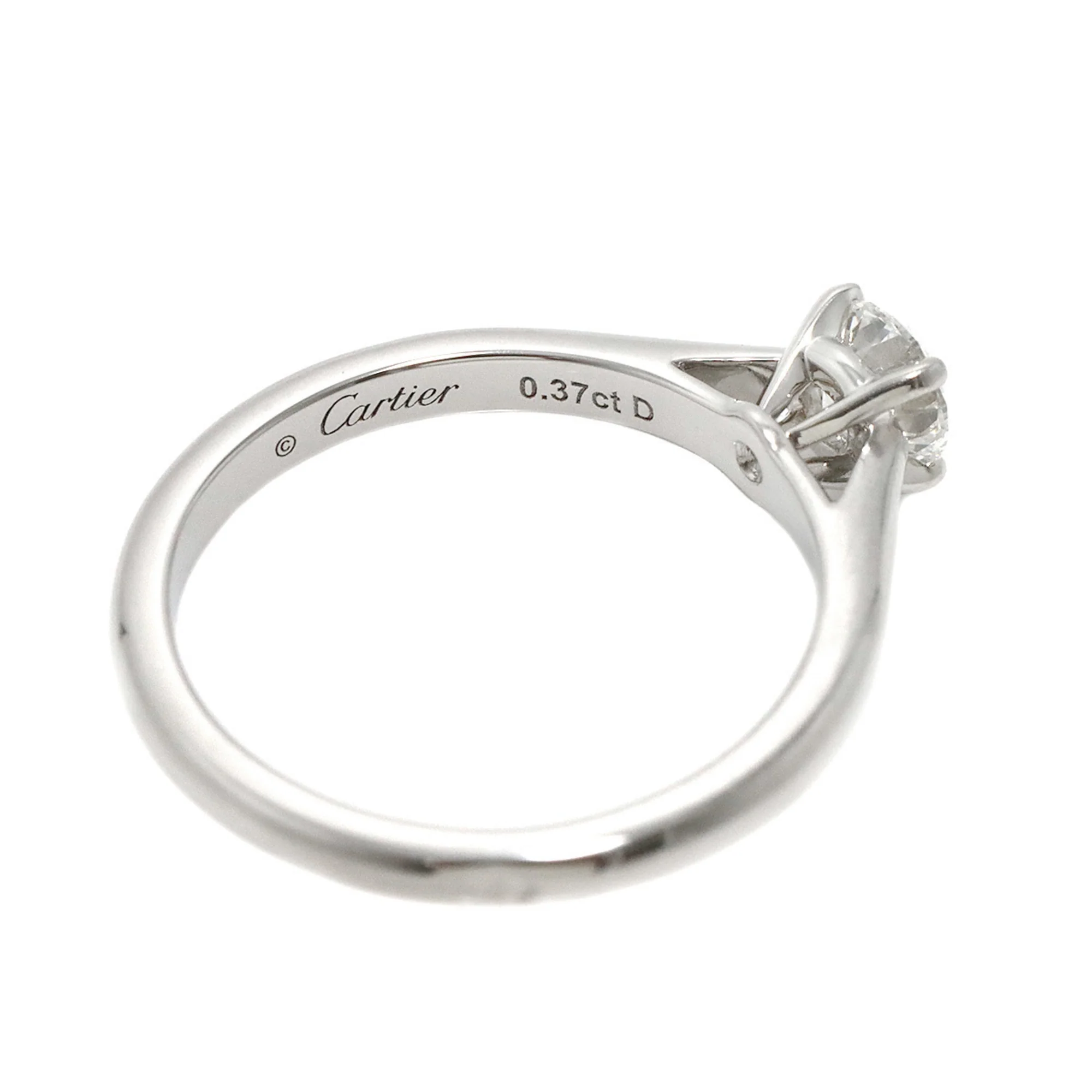 Band Ring Platinum with Diamond - Image 3