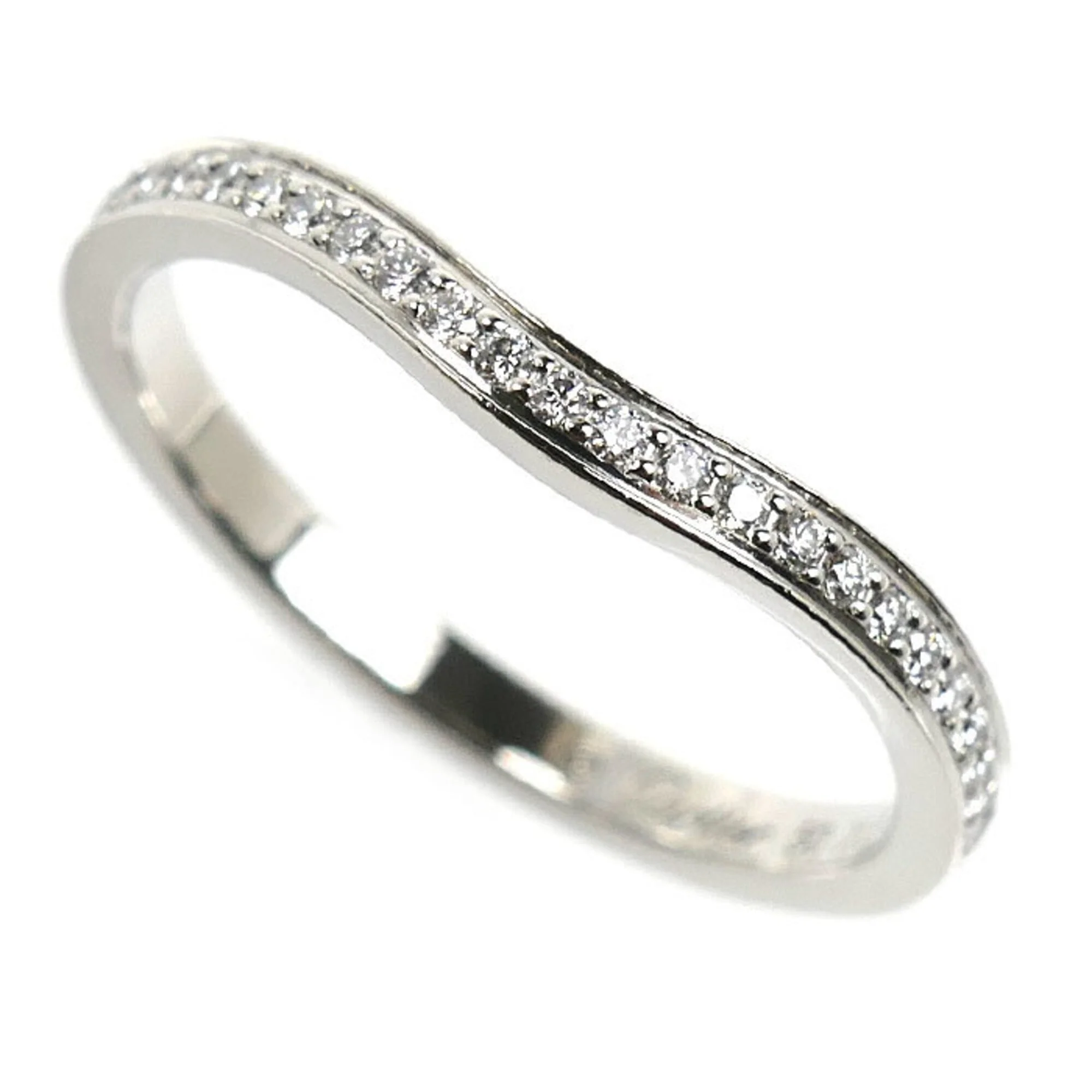 Band Ring Platinum with Diamond