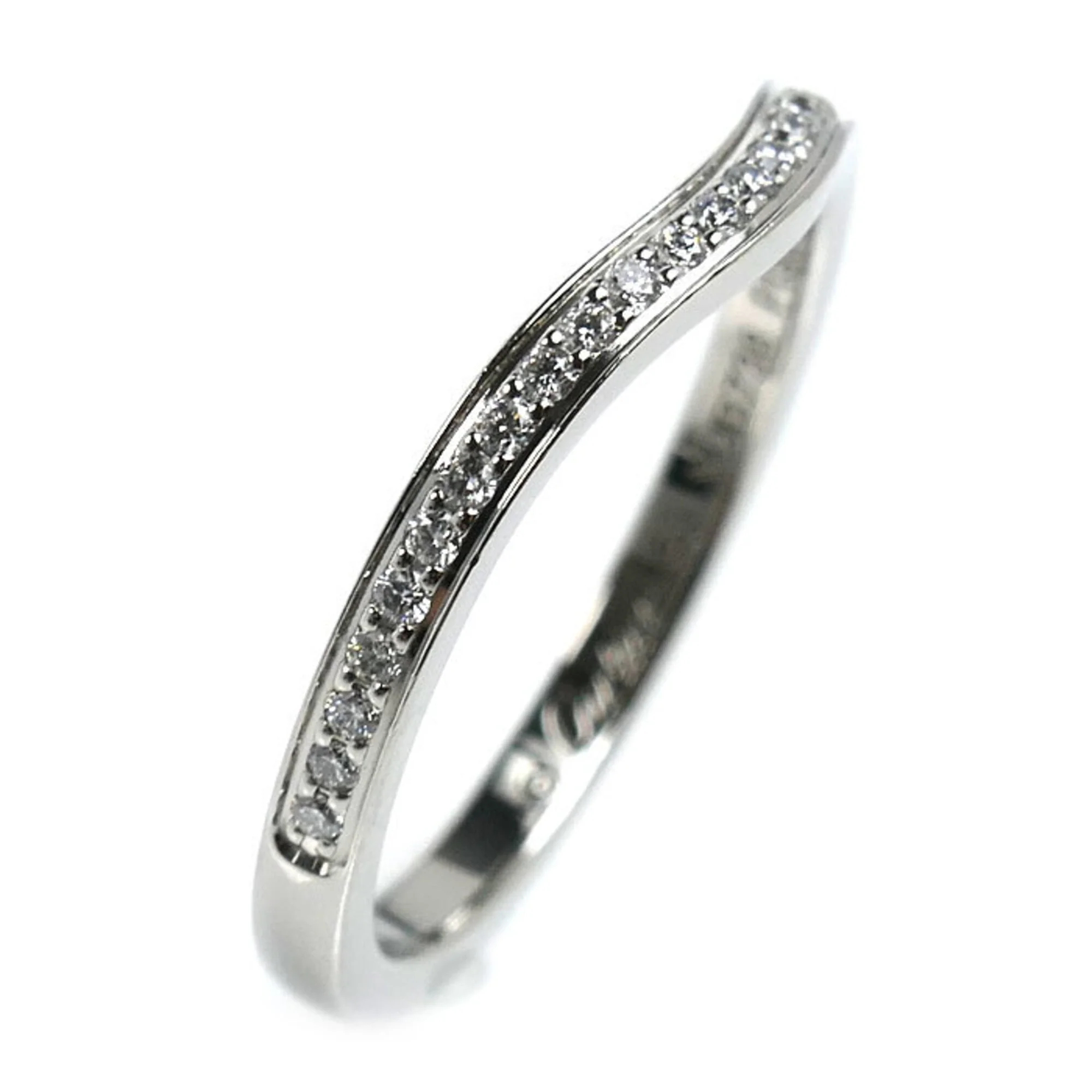 Band Ring Platinum with Diamond - Image 2