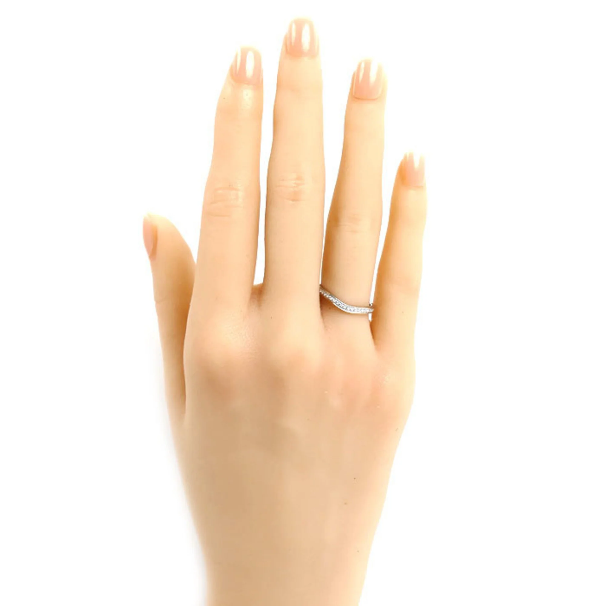 Band Ring Platinum with Diamond - Image 7