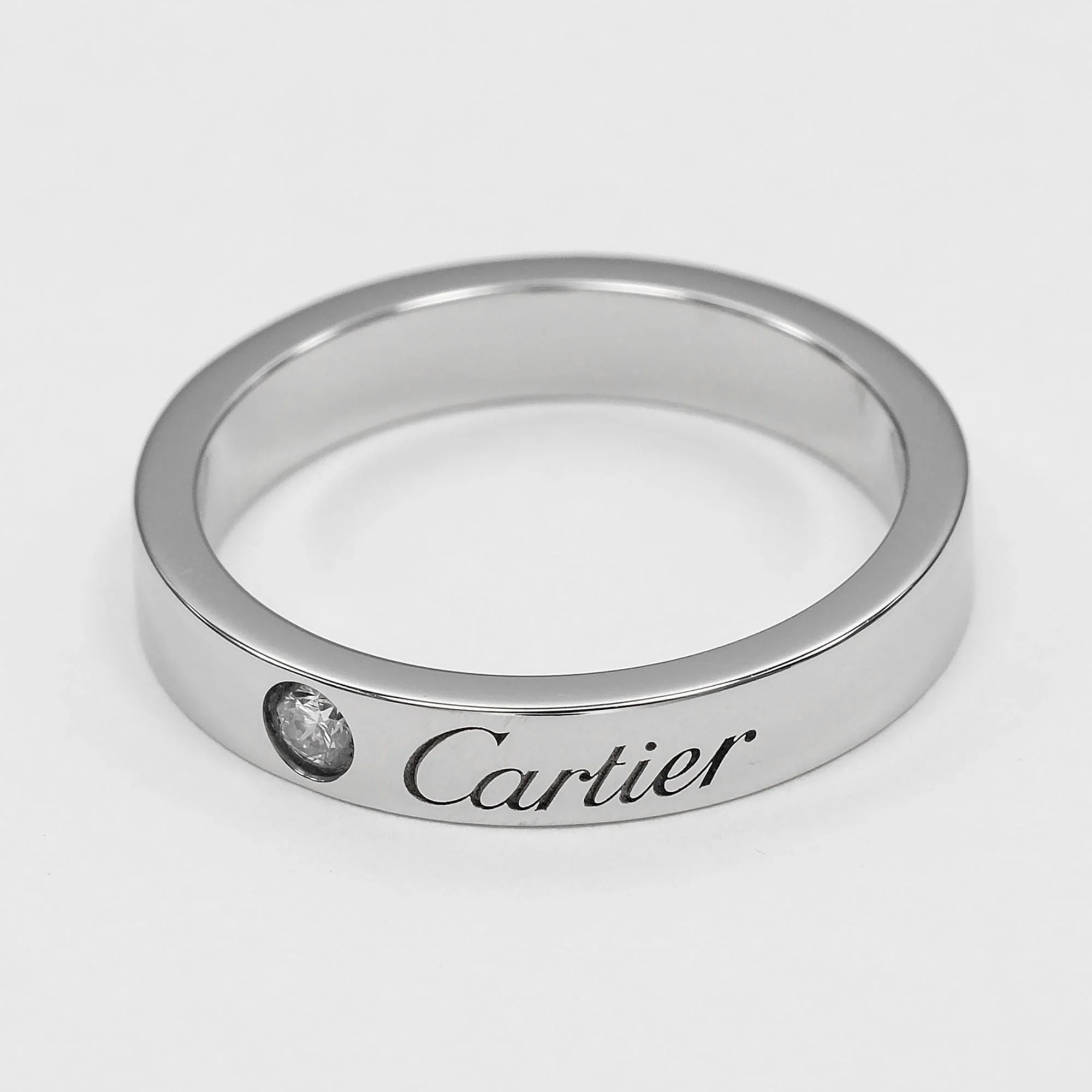 C de Cartier Ring Platinum - Image 4
