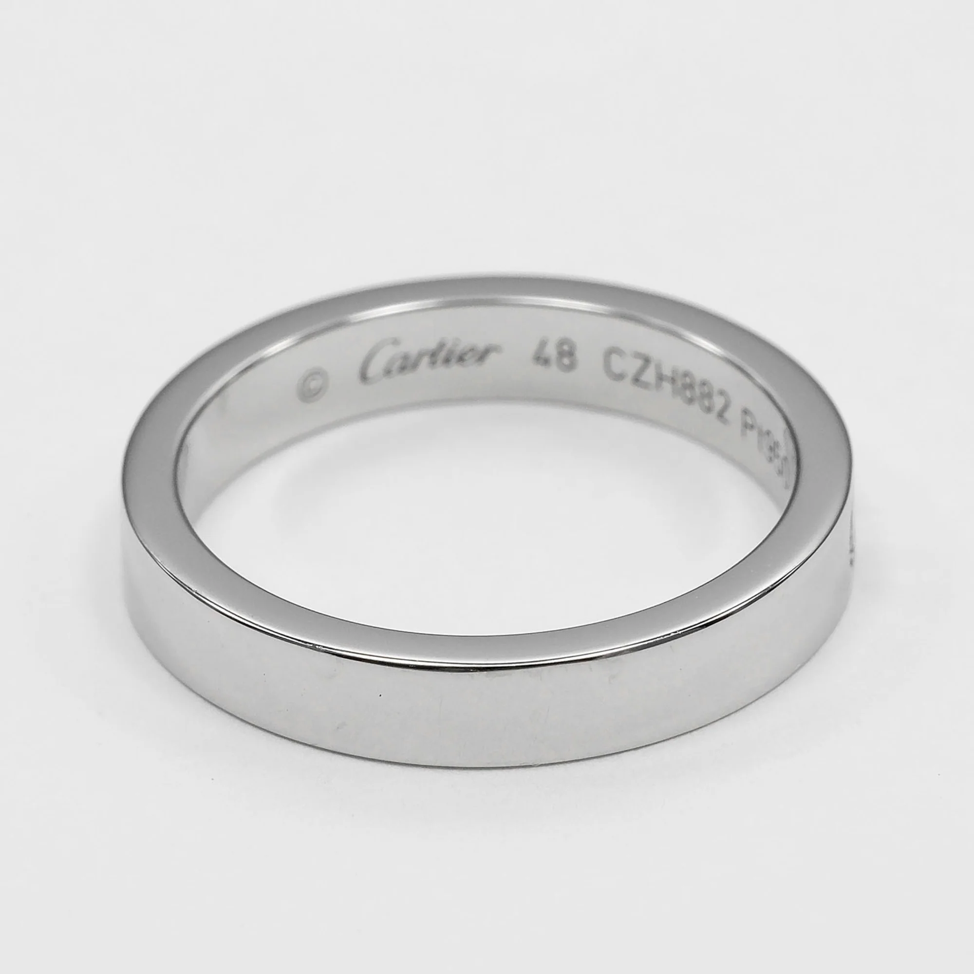 C de Cartier Ring Platinum - Image 8
